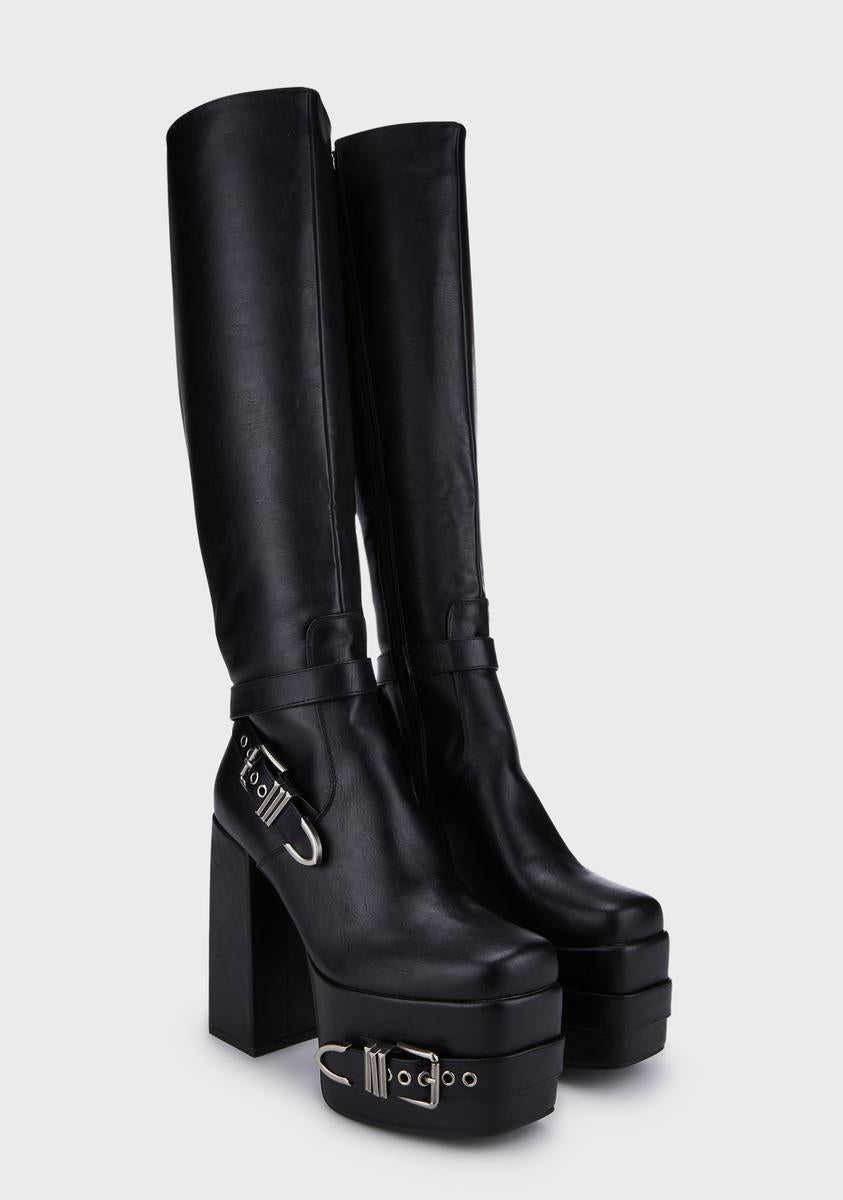 Wide Fit Blair Platform Boots