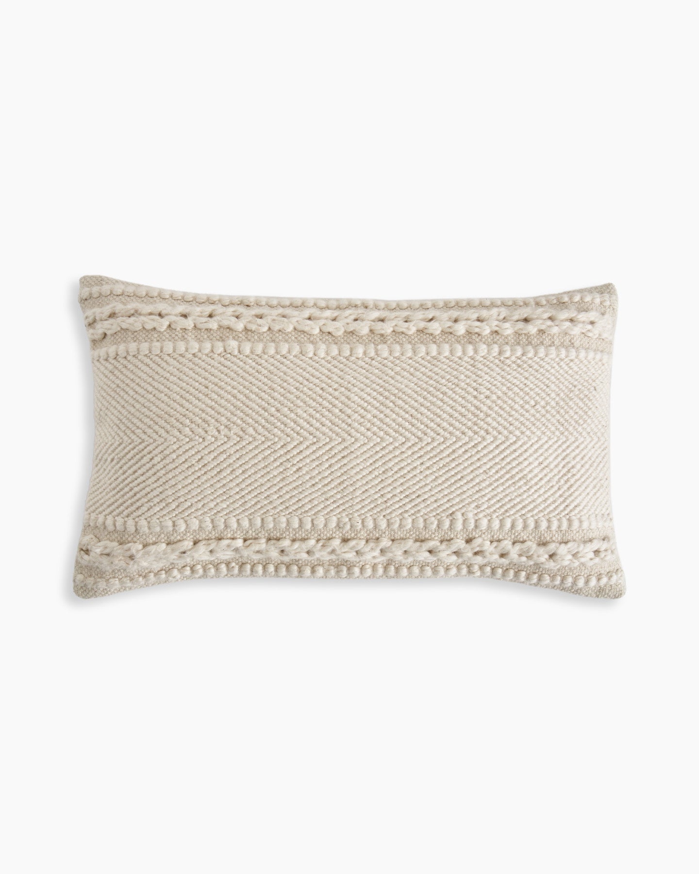 Braided Stripe Lumbar Pillow Cover