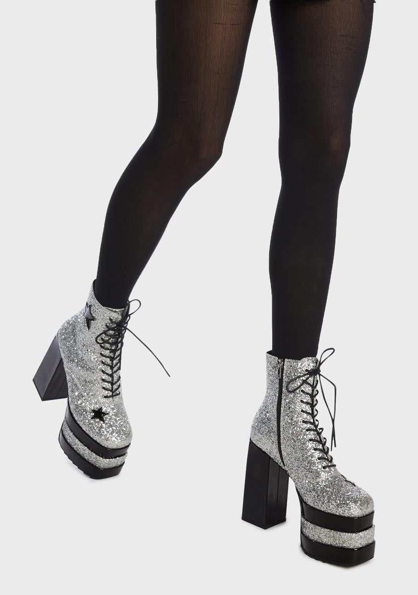 Keep Shining Glitter Boots