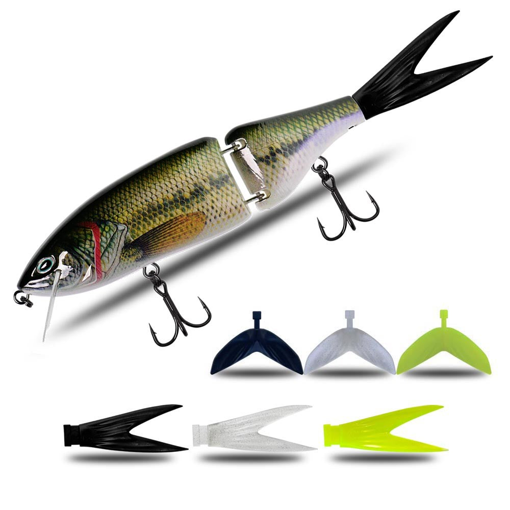 Luya Floating Multi-section Swimming Bait Raw Bait Hard Bait Bass Dog Bait - Blue Force Sports