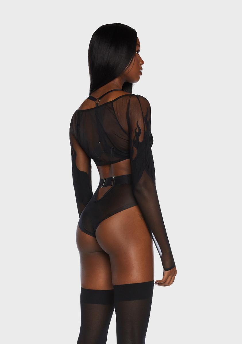 Smokin' Mirrors Mesh Shrug
