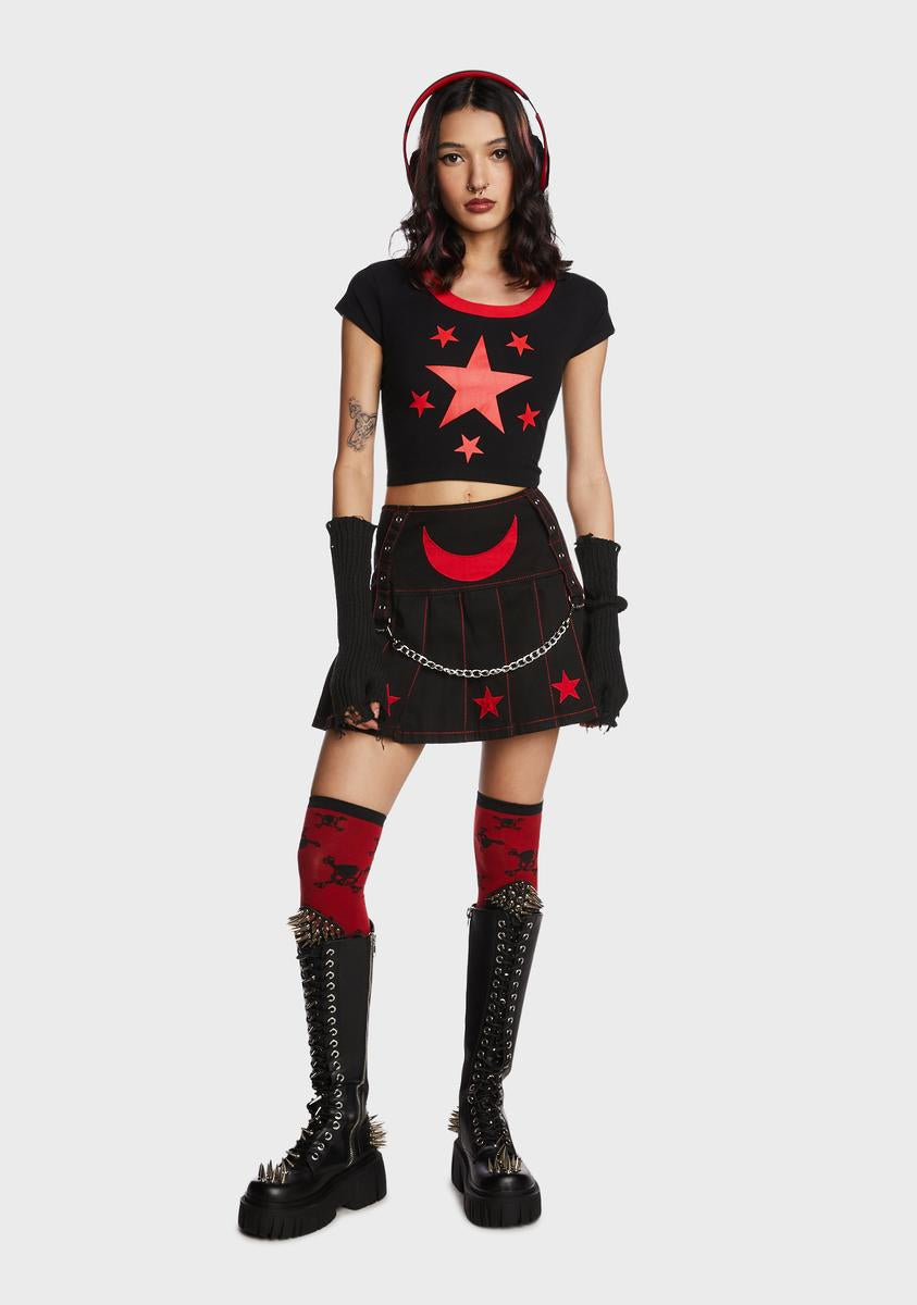 I Am A Star Pleated Skirt