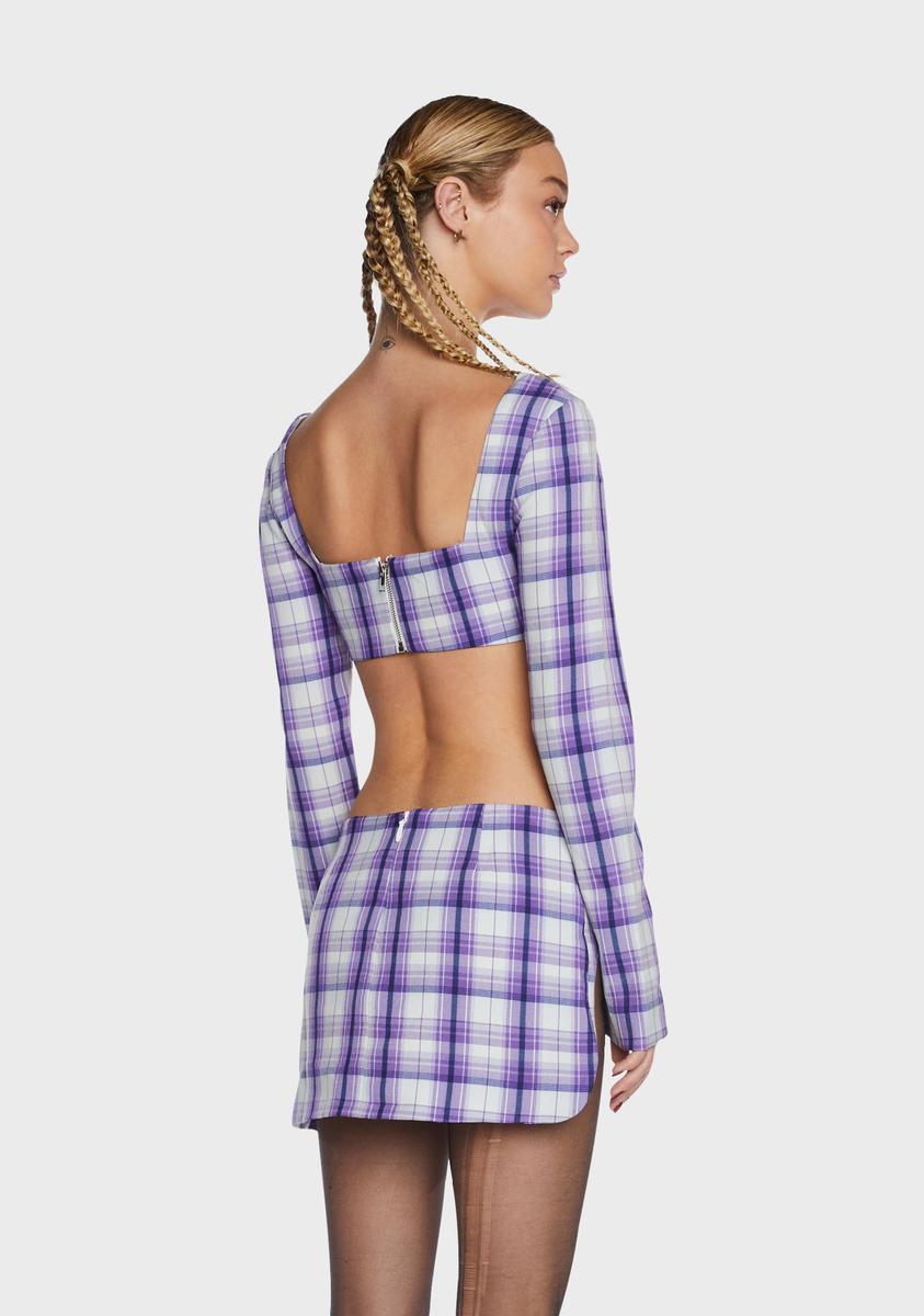 Wilson Plaid Crop Top
