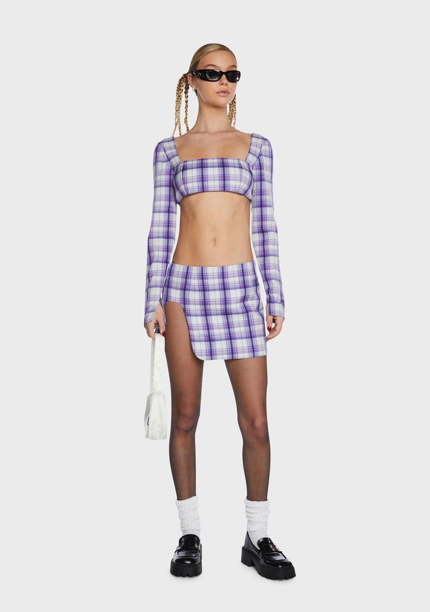 Wilson Plaid Crop Top