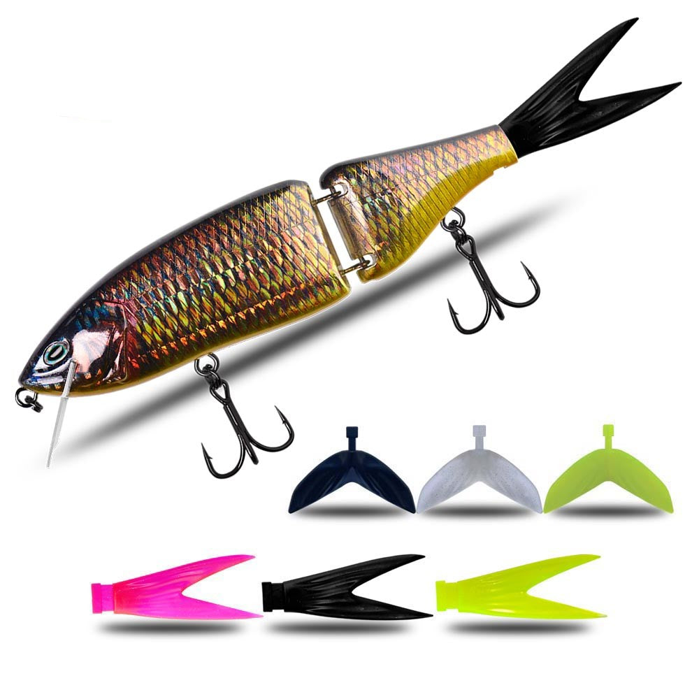 Luya Floating Multi-section Swimming Bait Raw Bait Hard Bait Bass Dog Bait - Blue Force Sports