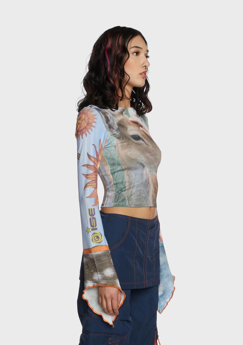 Wonderland Long Sleeve Top