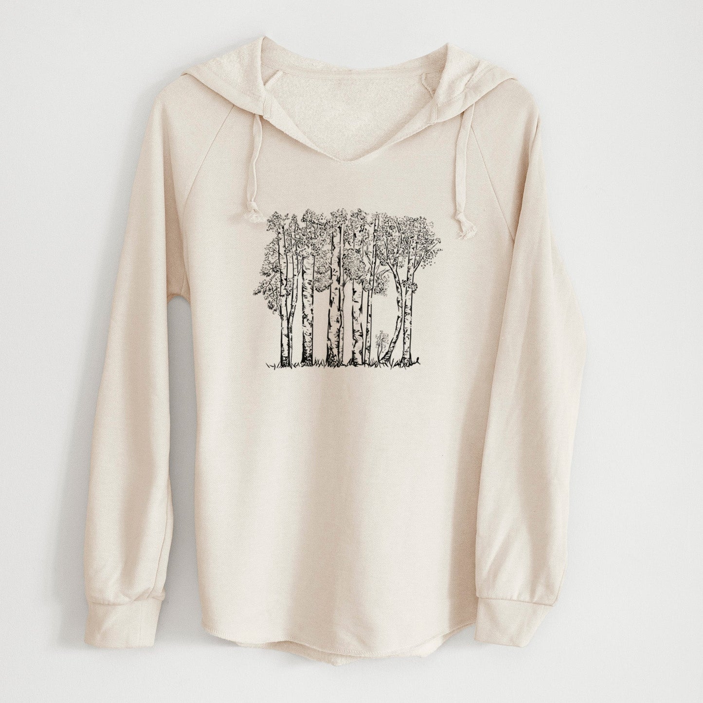 Quaking Aspens - Populus tremuloides - Cali Wave Hooded Sweatshirt