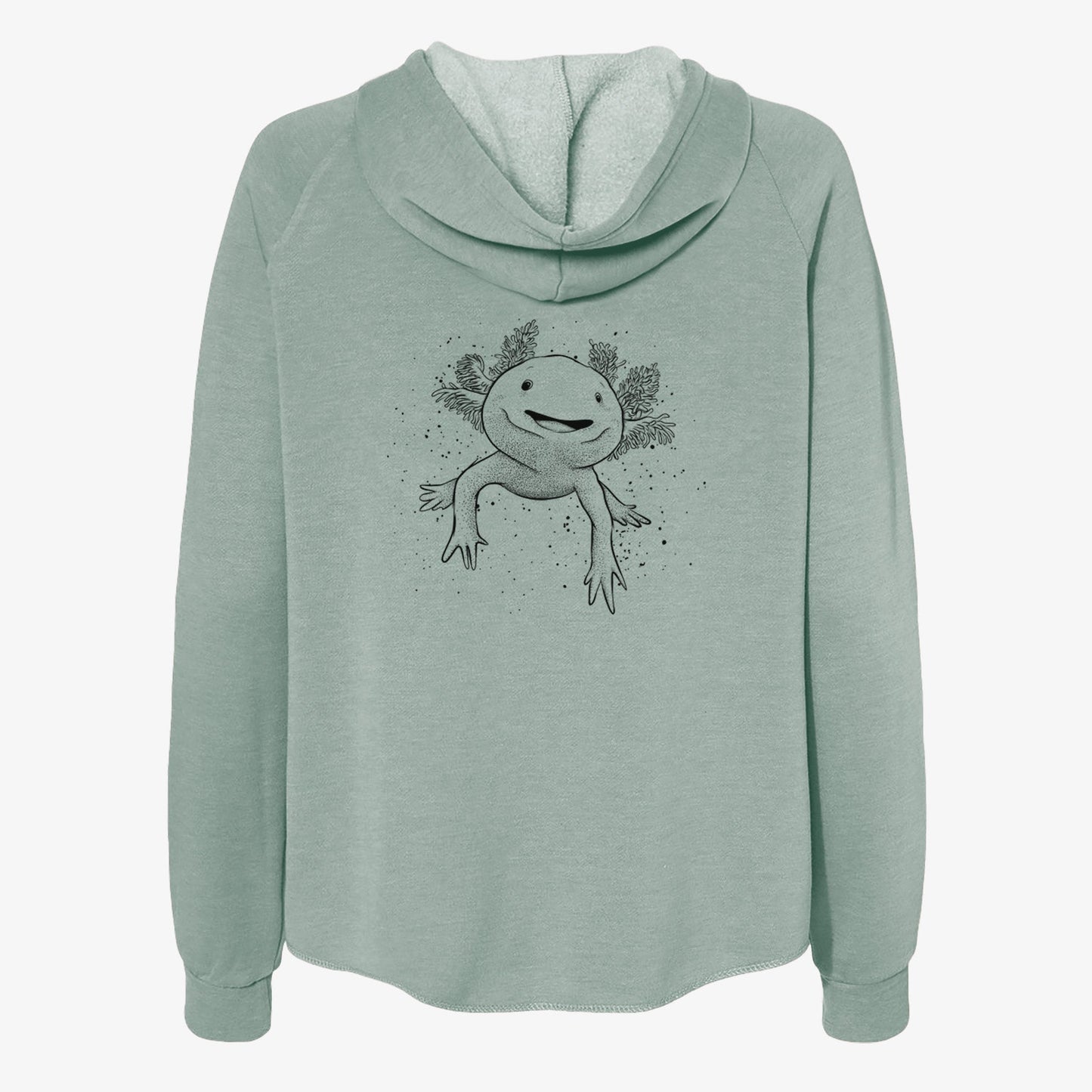 Axolotl - Ambystoma mexicanum - Women's Cali Wave Zip-Up Sweatshirt