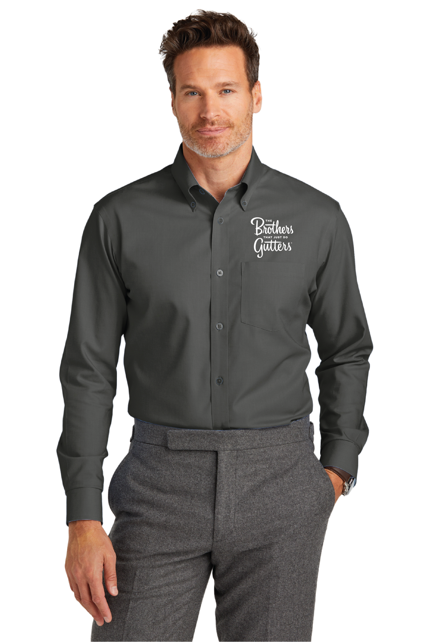 Brooks Brothers BB18002 Stretch Nail Head Shirt