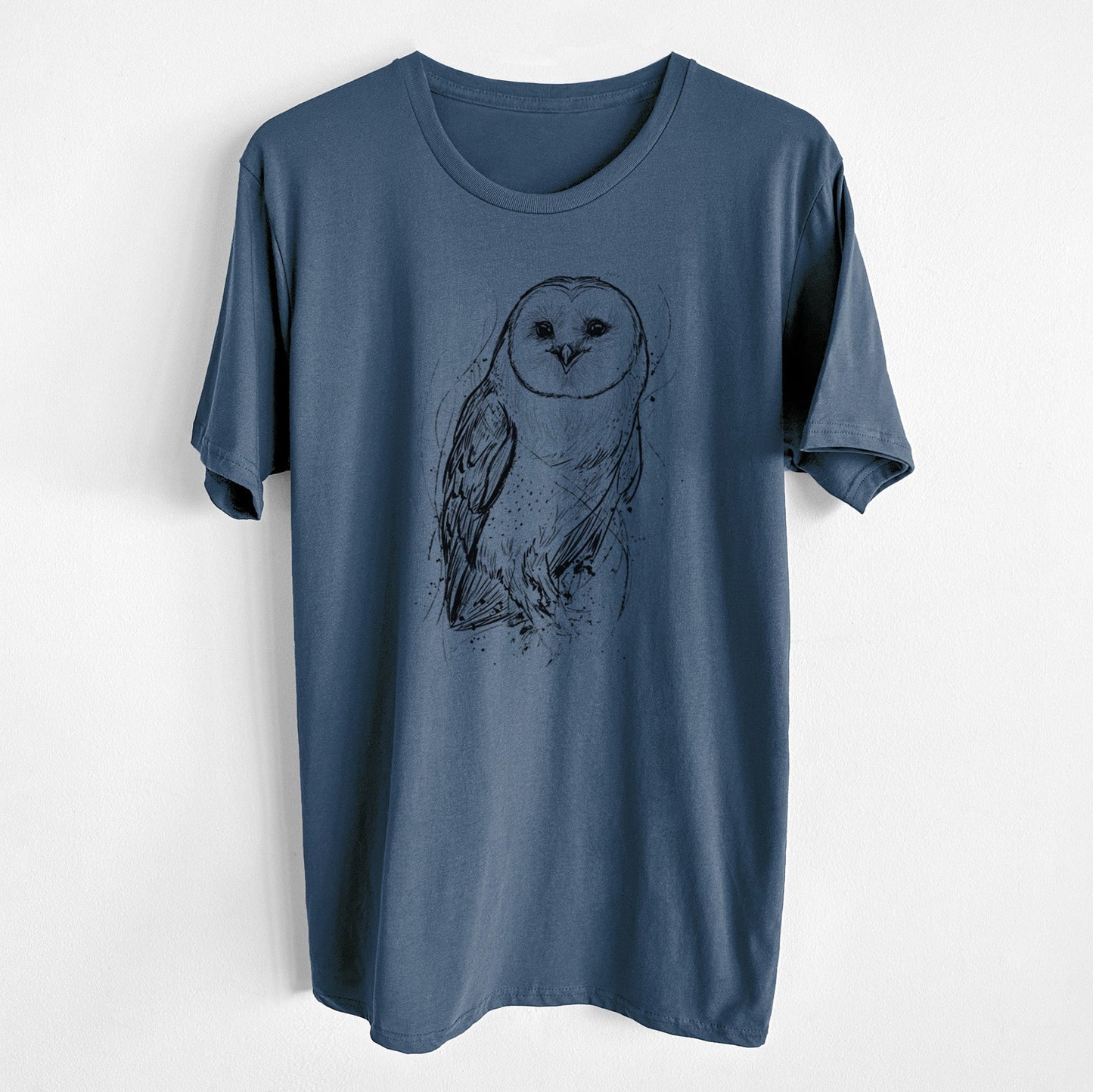 Barn Owl - Tyto alba - Unisex Crewneck - Made in USA - 100% Organic Cotton