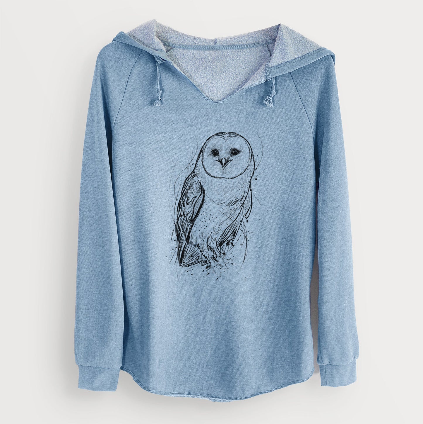 Barn Owl - Tyto alba - Cali Wave Hooded Sweatshirt