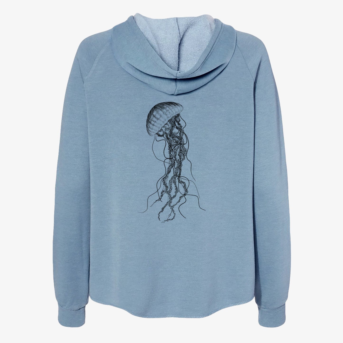 Black Sea Nettle Jellyfish - Chrysaora achlyos - Women's Cali Wave Zip-Up Sweatshirt