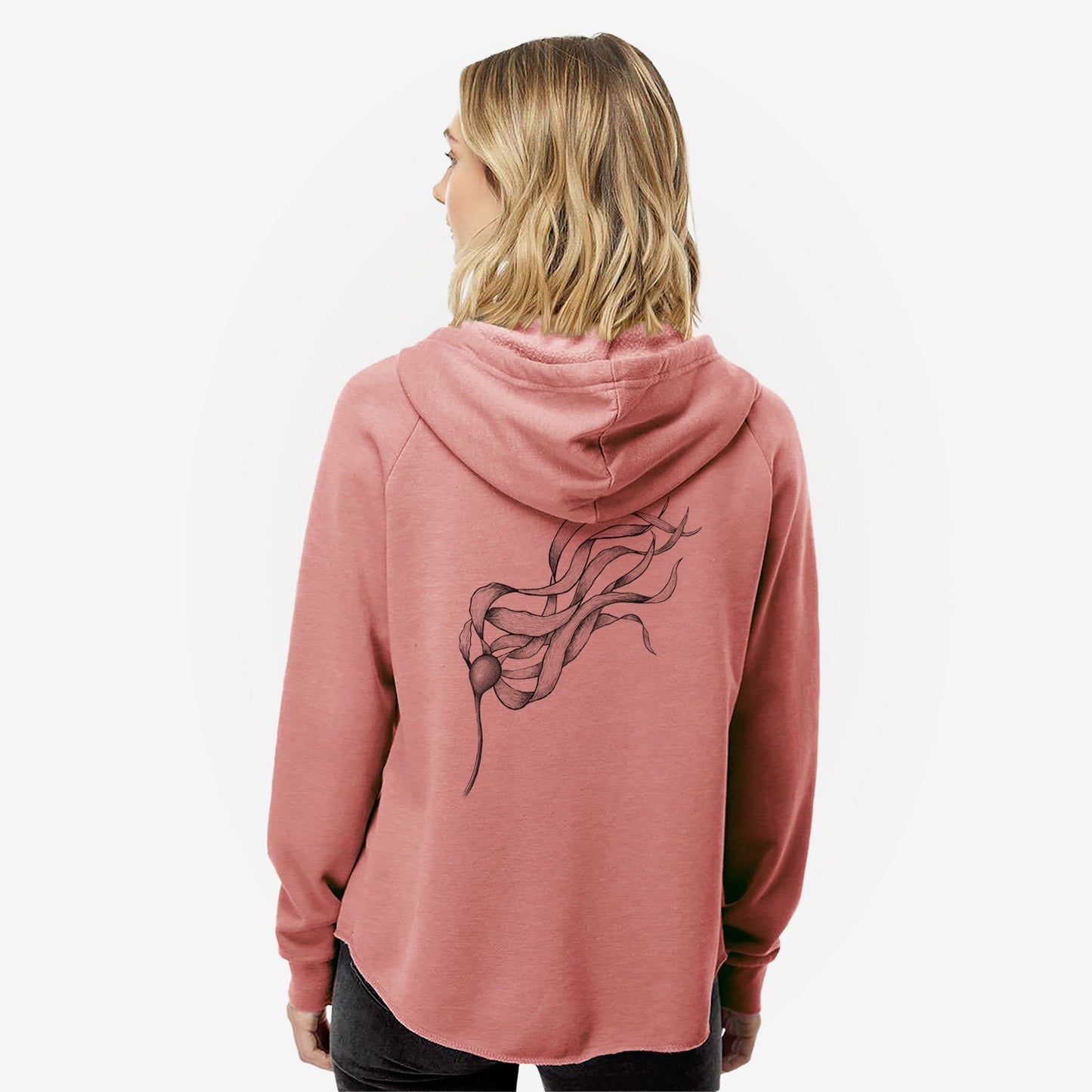 Bull Kelp - Nereocystis Luetkeana - Women's Cali Wave Zip-Up Sweatshirt