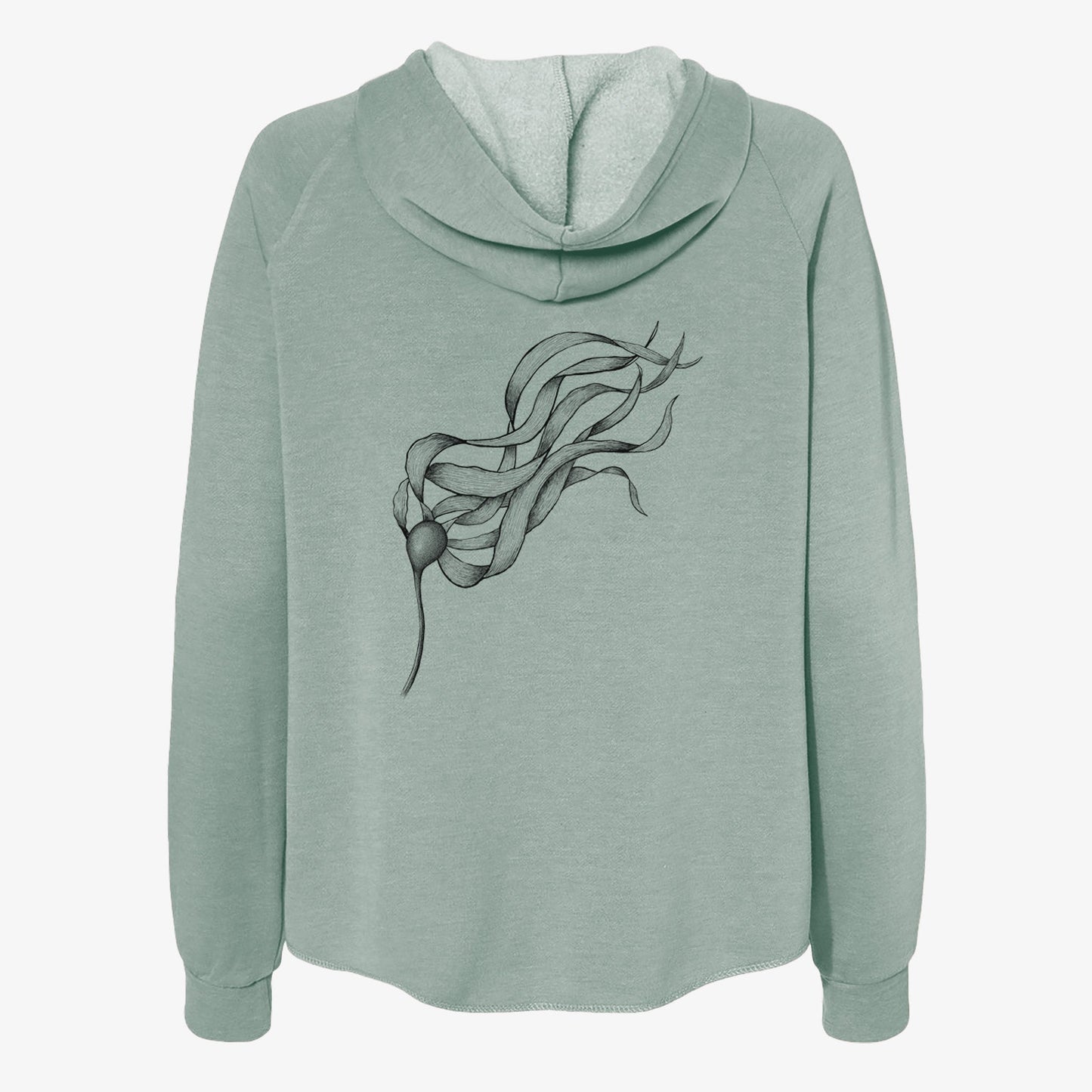 Bull Kelp - Nereocystis Luetkeana - Women's Cali Wave Zip-Up Sweatshirt