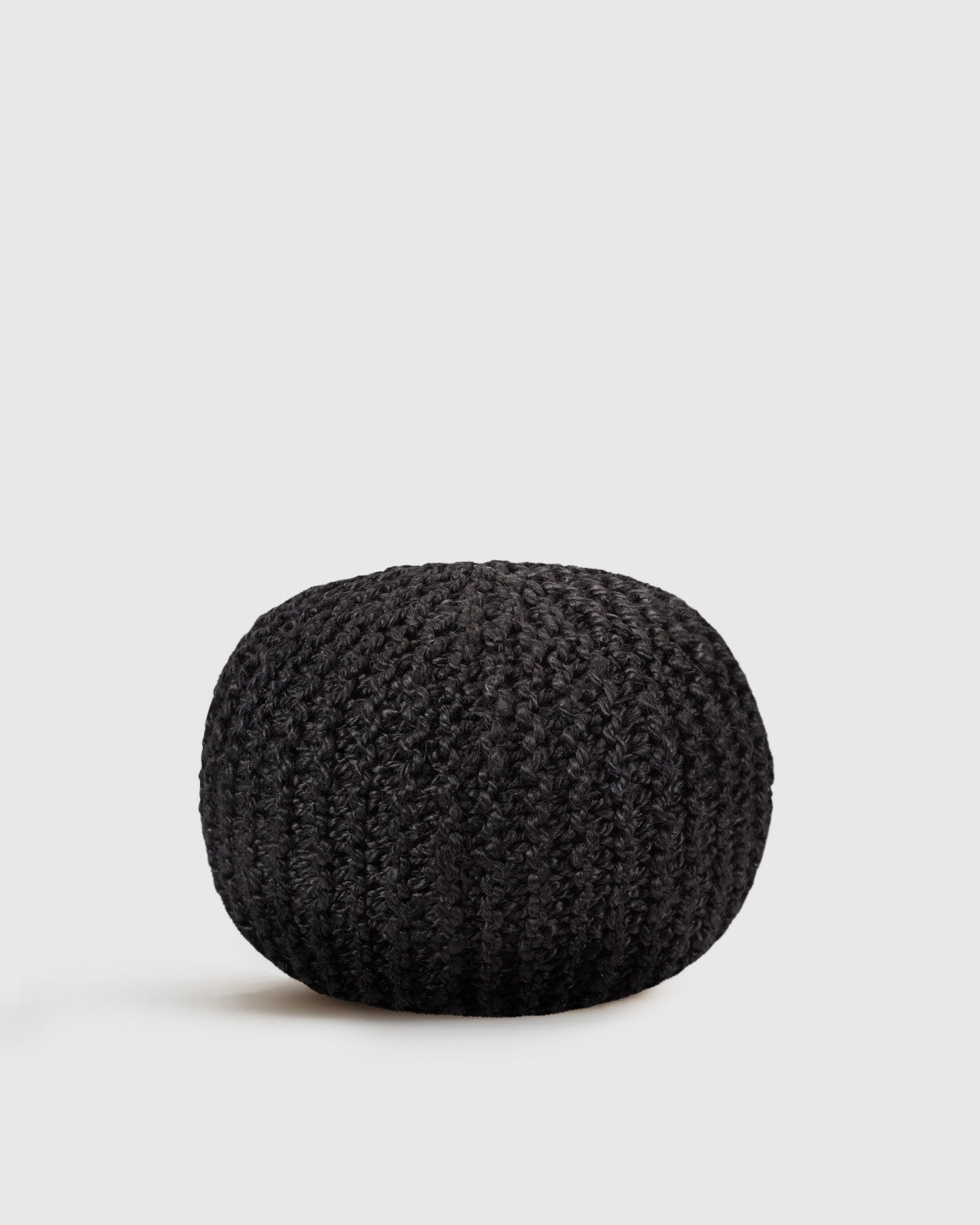 Jute Knit Pouf