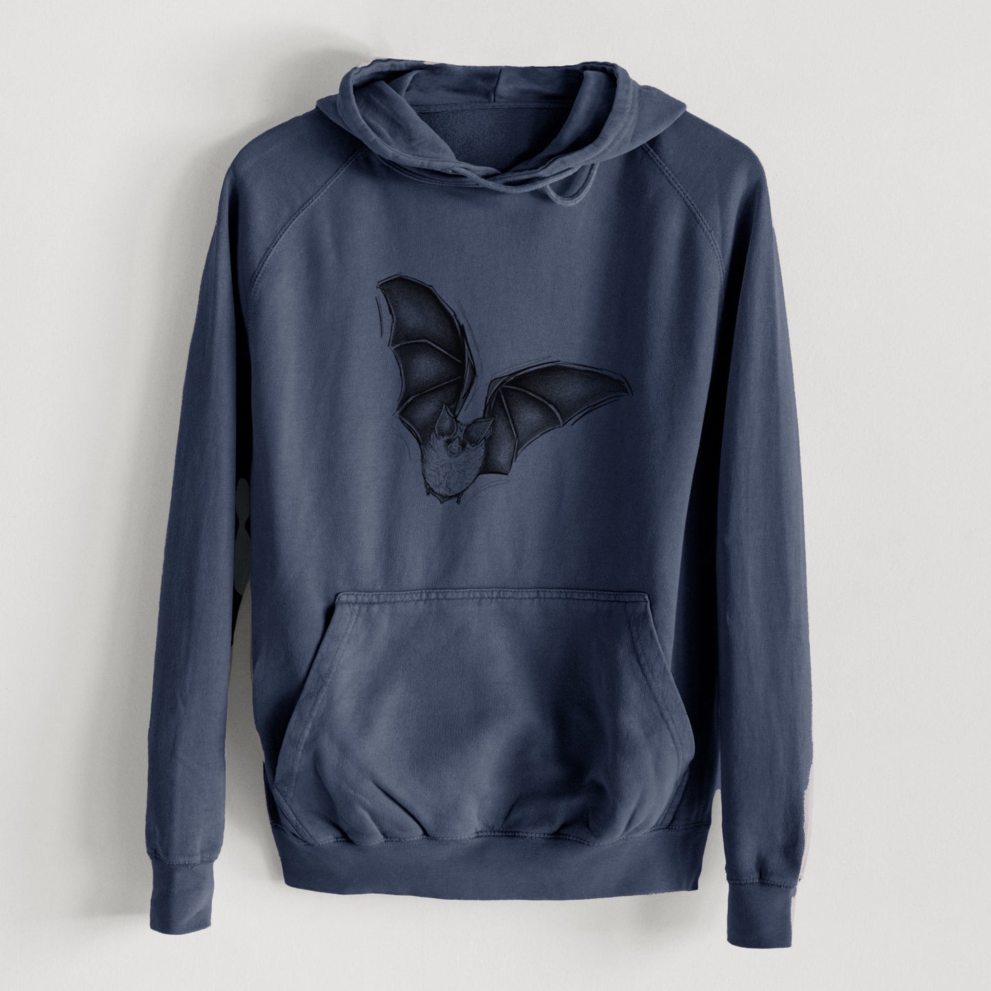 Macrotus californicus - California Leaf-nosed Bat - Mid-Weight Unisex Vintage 100% Cotton Hoodie