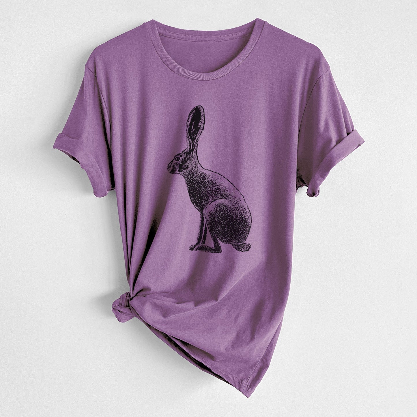Wild California Hare - Black-tailed Jackrabbit - Unisex Crewneck - Made in USA - 100% Organic Cotton