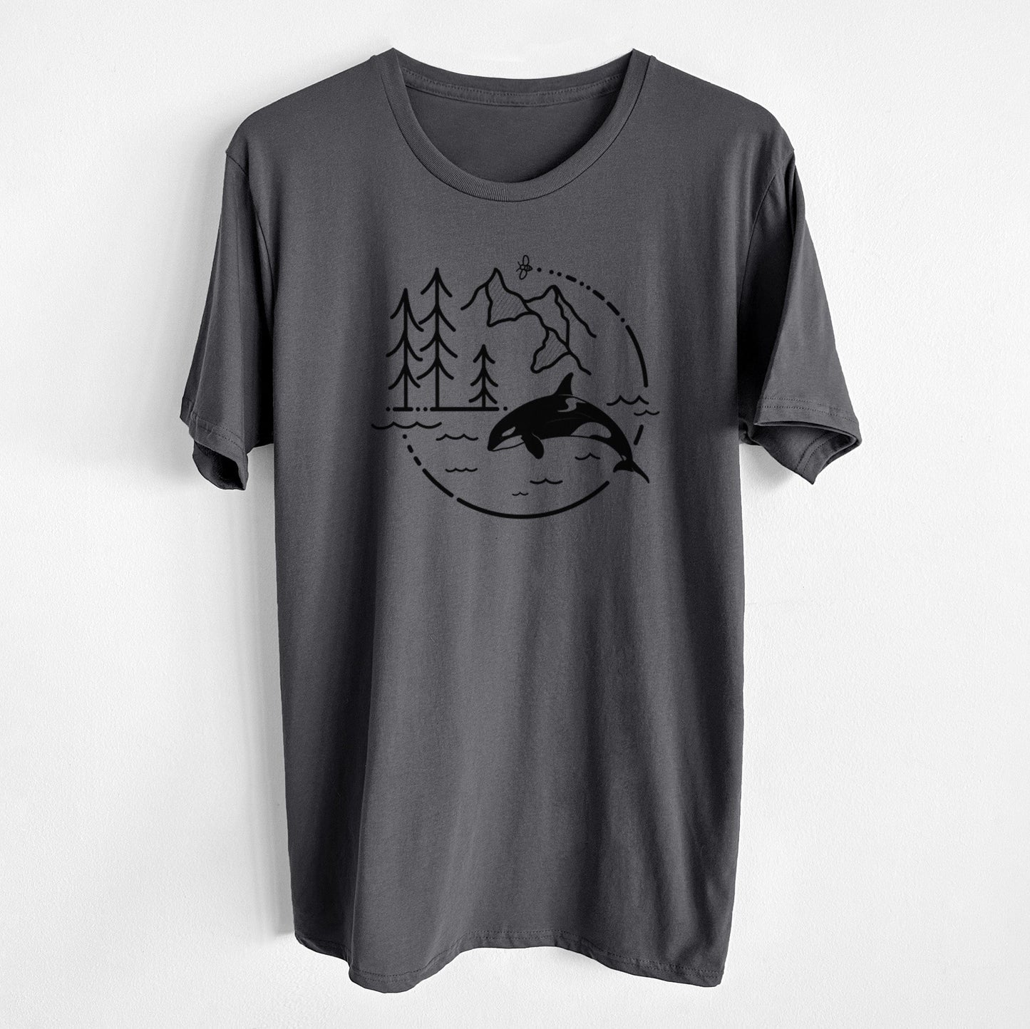 It's All Connected - Orca - Unisex Crewneck - Made in USA - 100% Organic Cotton