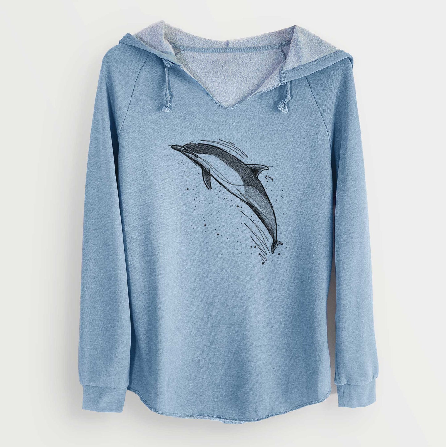 Short-Beaked Common Dolphin - Delphinus delphis - Cali Wave Hooded Sweatshirt