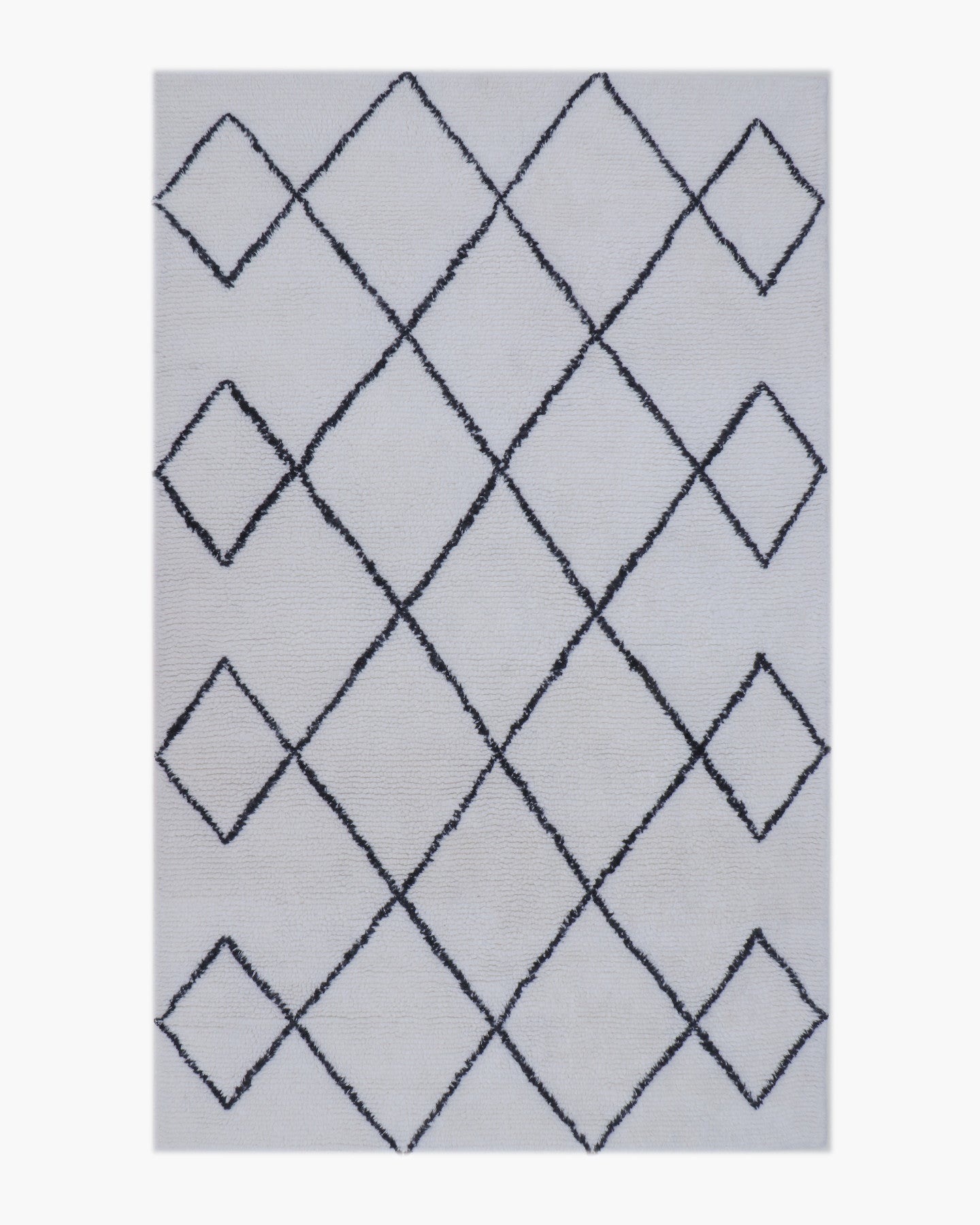 Diamond Wool Shag Rug