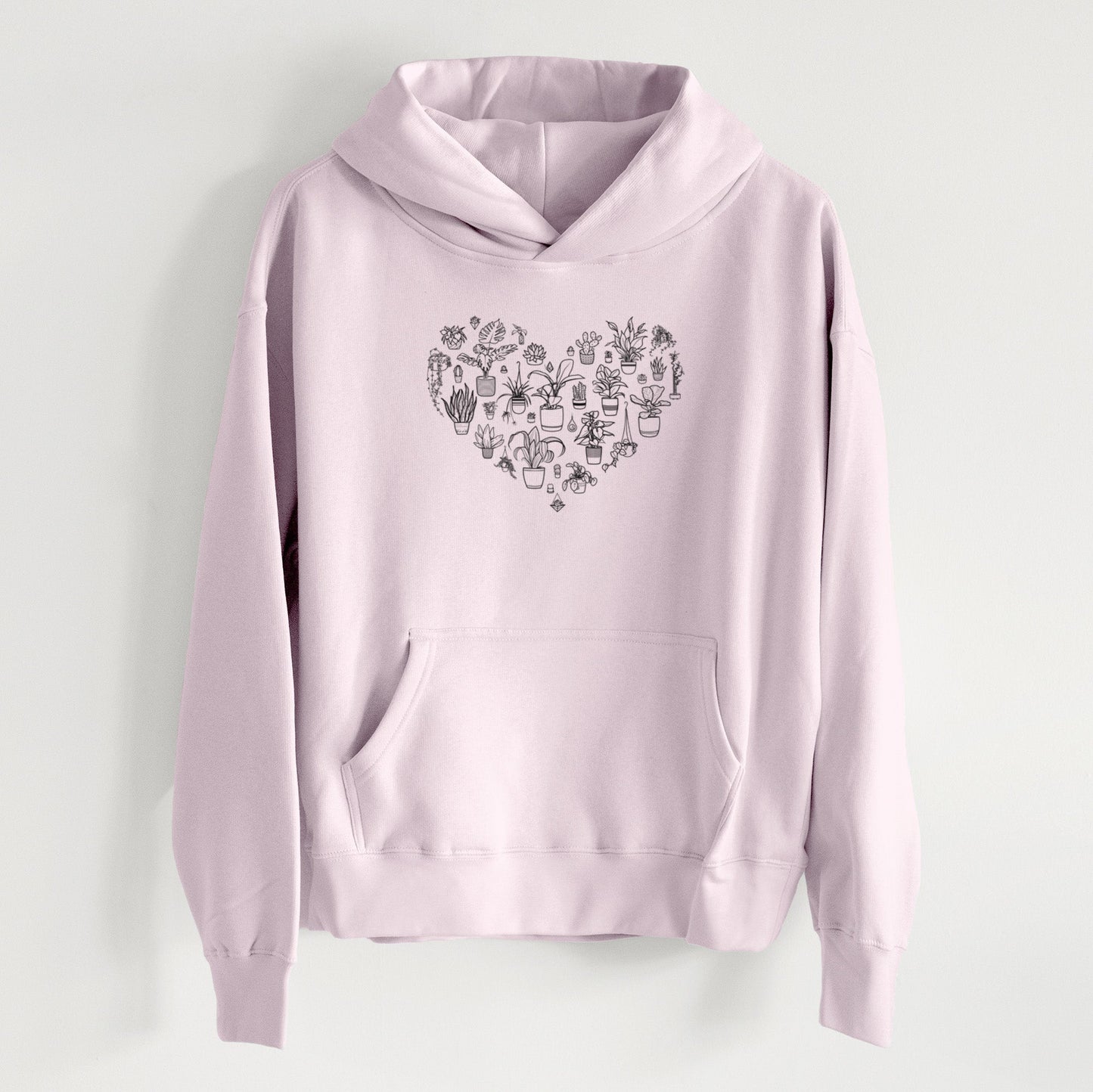 Heart Full of House Plants - Women's Heavyweight Relaxed Hoodie