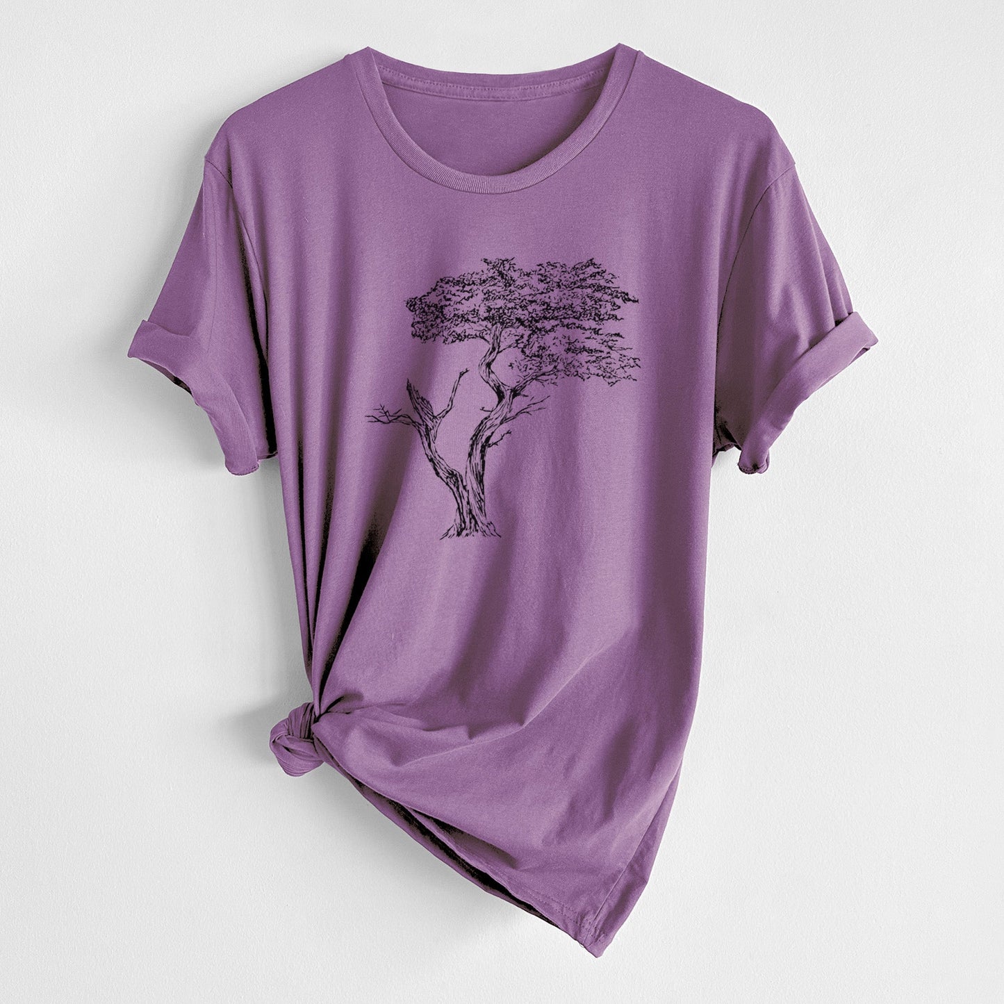The Lone Cypress - Cupressus Macrocarpa - Monterey Cypress - Unisex Crewneck - Made in USA - 100% Organic Cotton