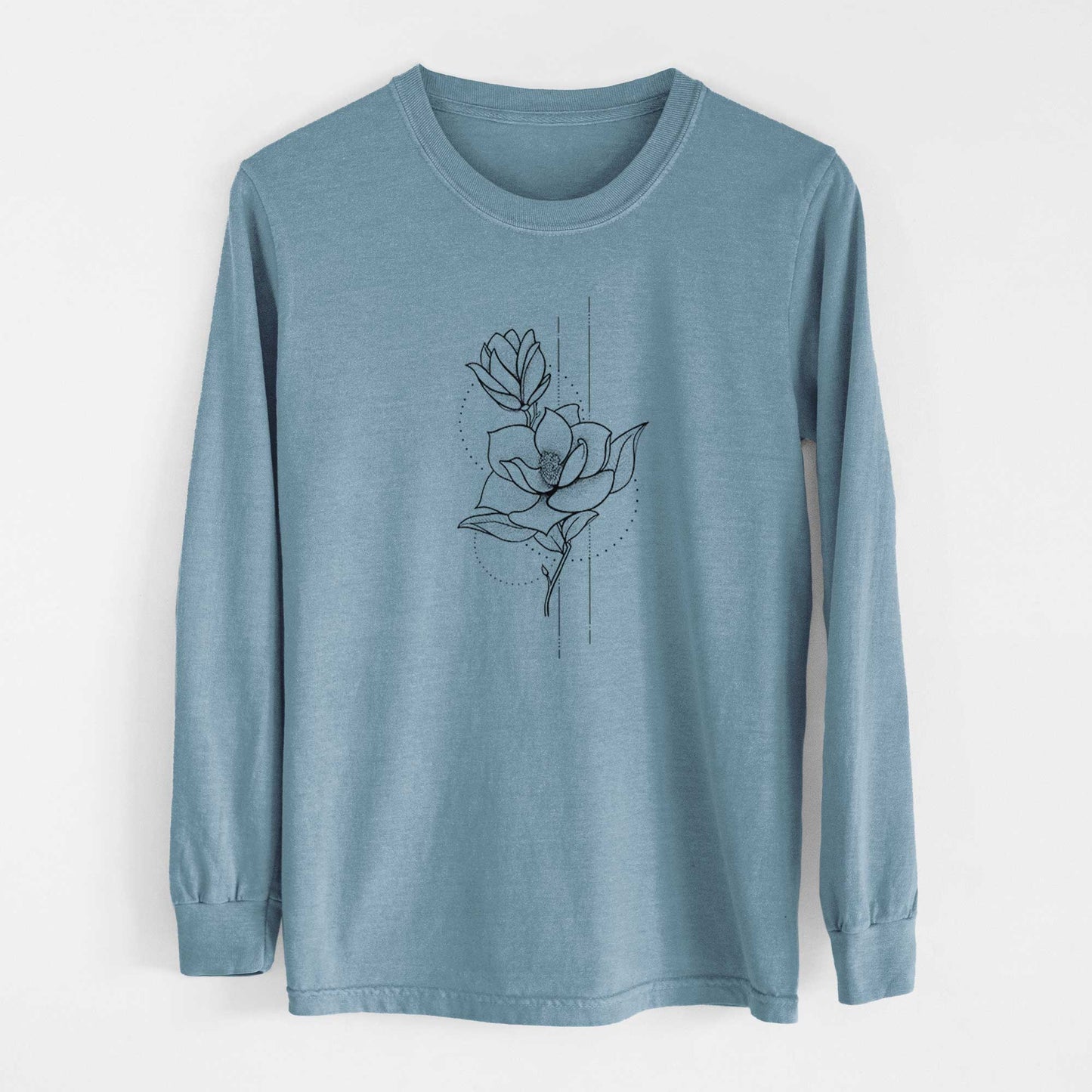 Southern Magnolia Stem - Heavyweight 100% Cotton Long Sleeve