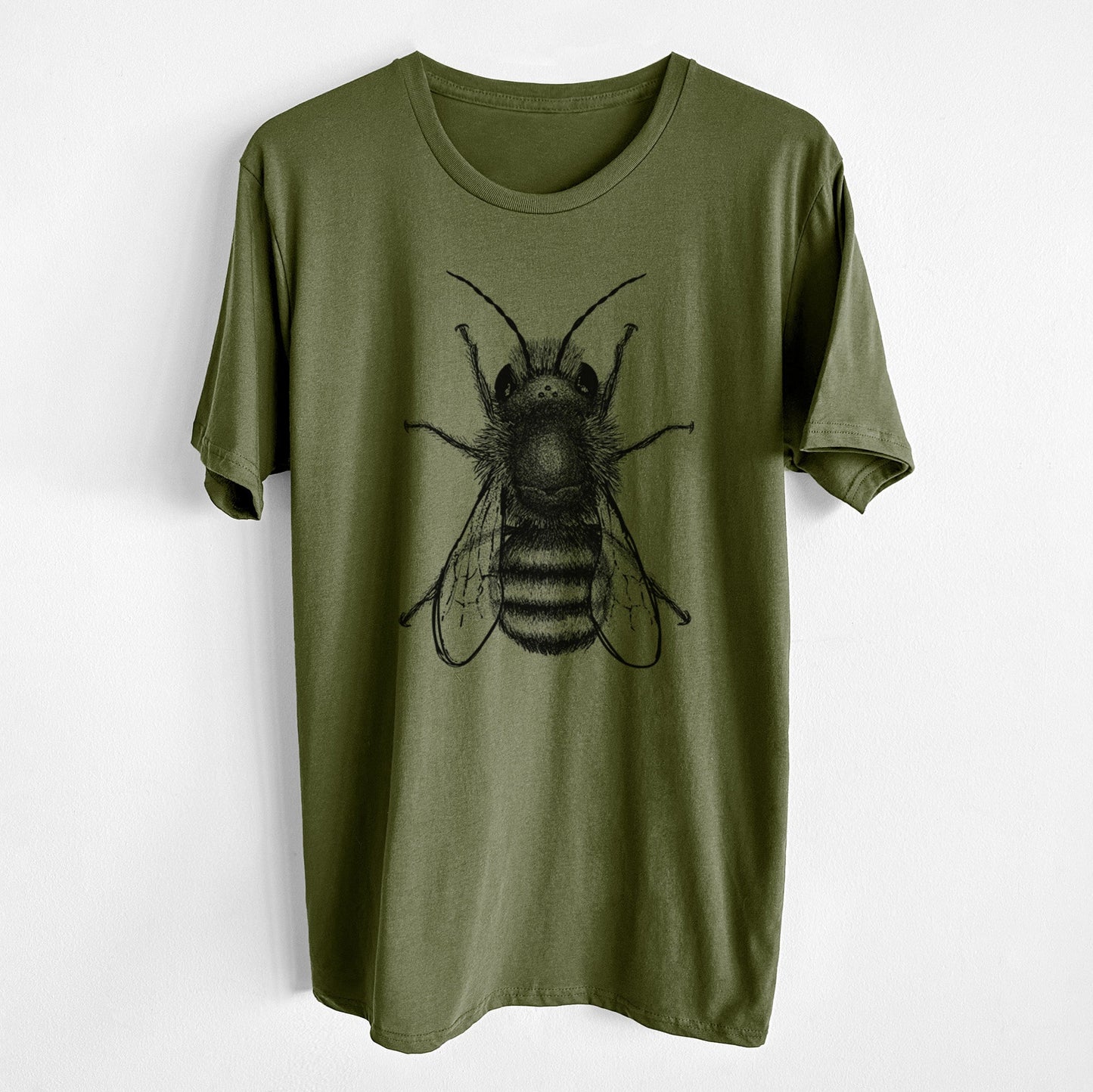 Osmia Bicornis - Red Mason Bee - Unisex Crewneck - Made in USA - 100% Organic Cotton