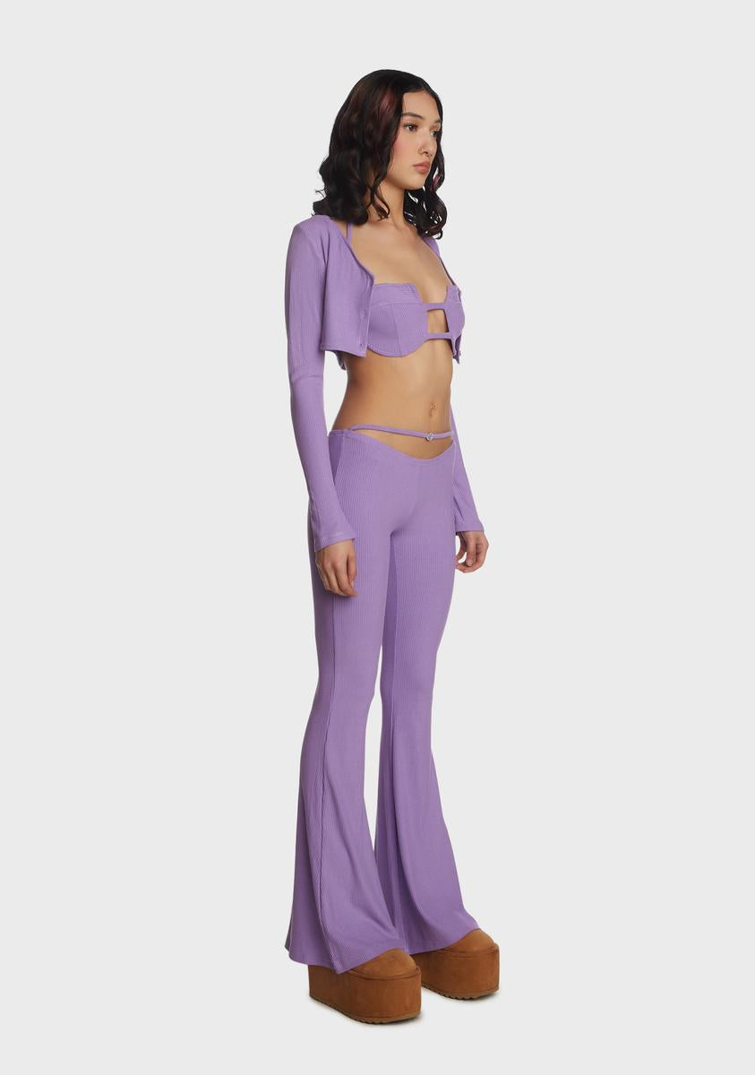 Lilac Viral Confessions Pant Set