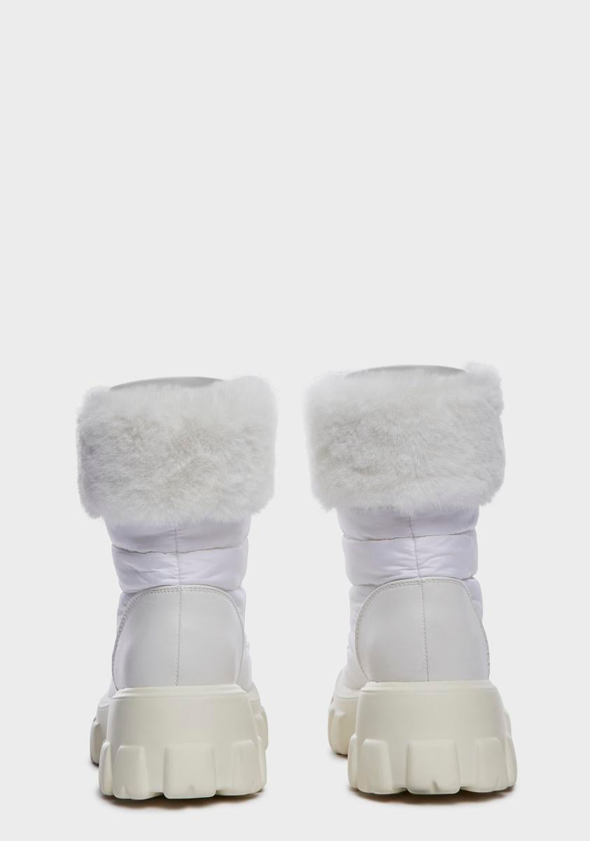 Icy Missing Pieces Combat Boots