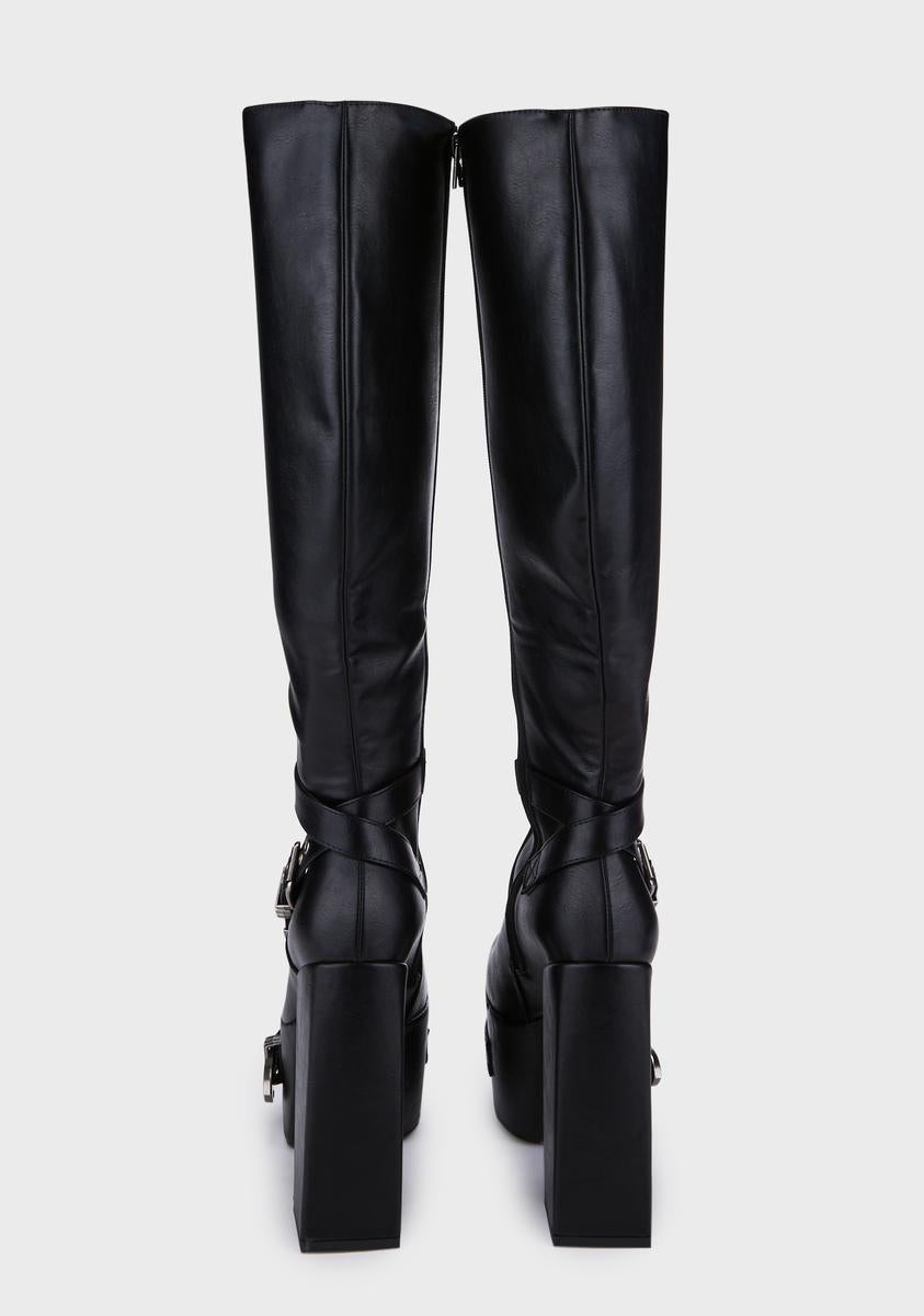 Wide Fit Blair Platform Boots