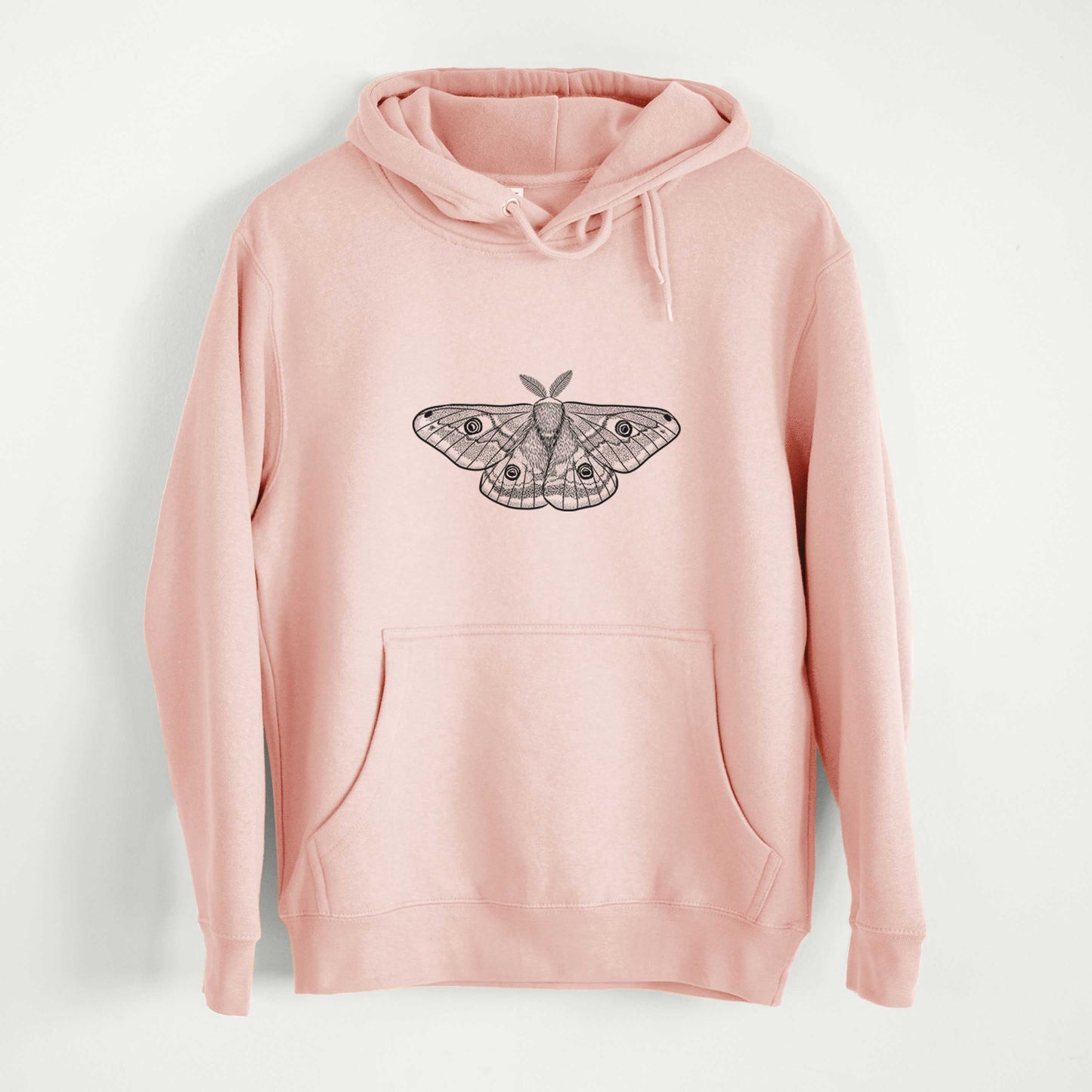 Saturnia pavonia - Small Emperor Moth - Mid-Weight Unisex Premium Blend Hoodie