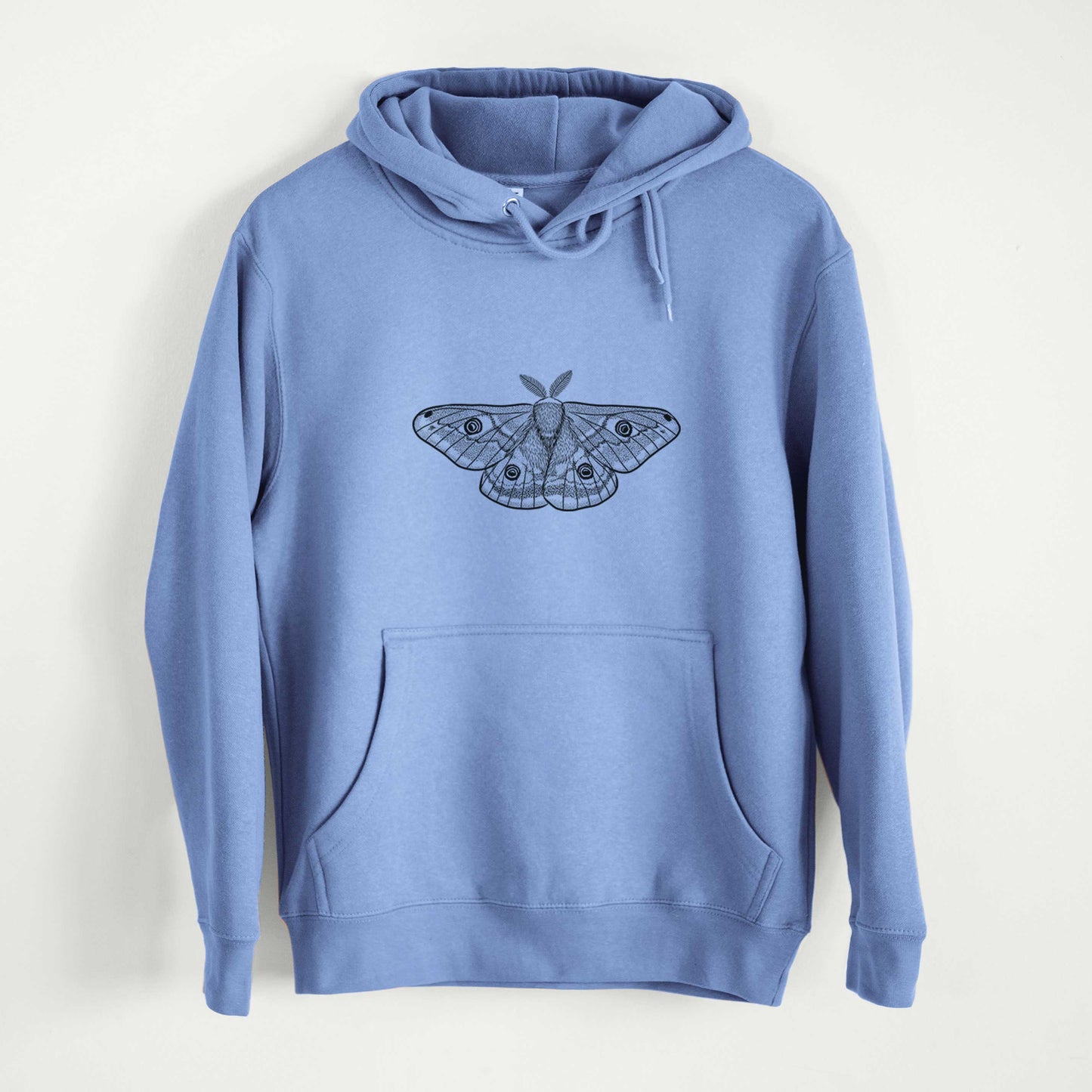 Saturnia pavonia - Small Emperor Moth - Mid-Weight Unisex Premium Blend Hoodie