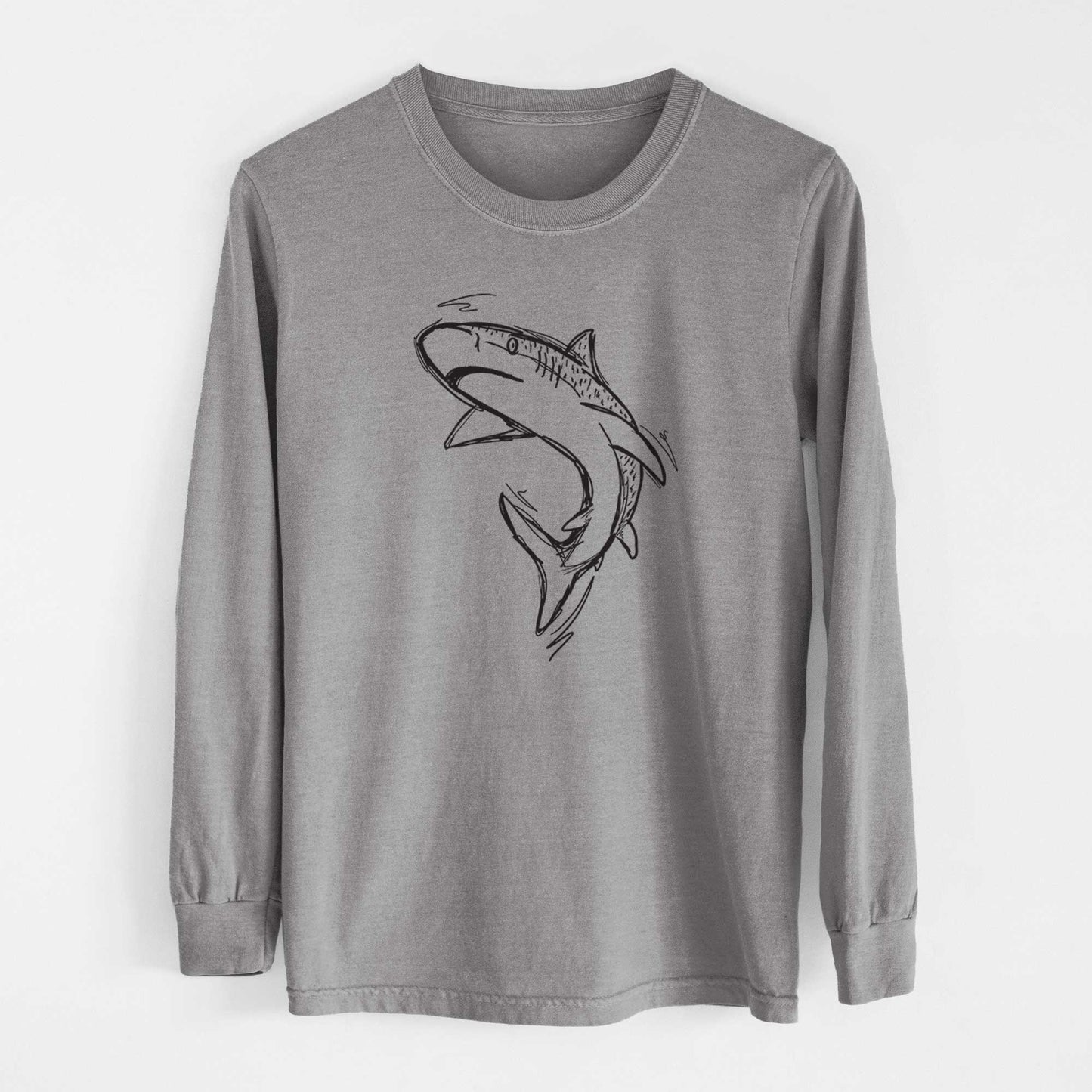 Tiger Shark - Heavyweight 100% Cotton Long Sleeve