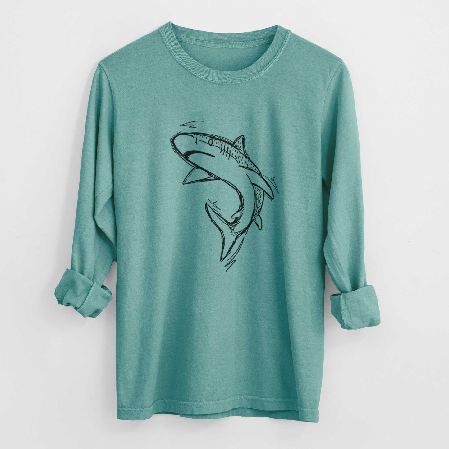 Tiger Shark - Heavyweight 100% Cotton Long Sleeve