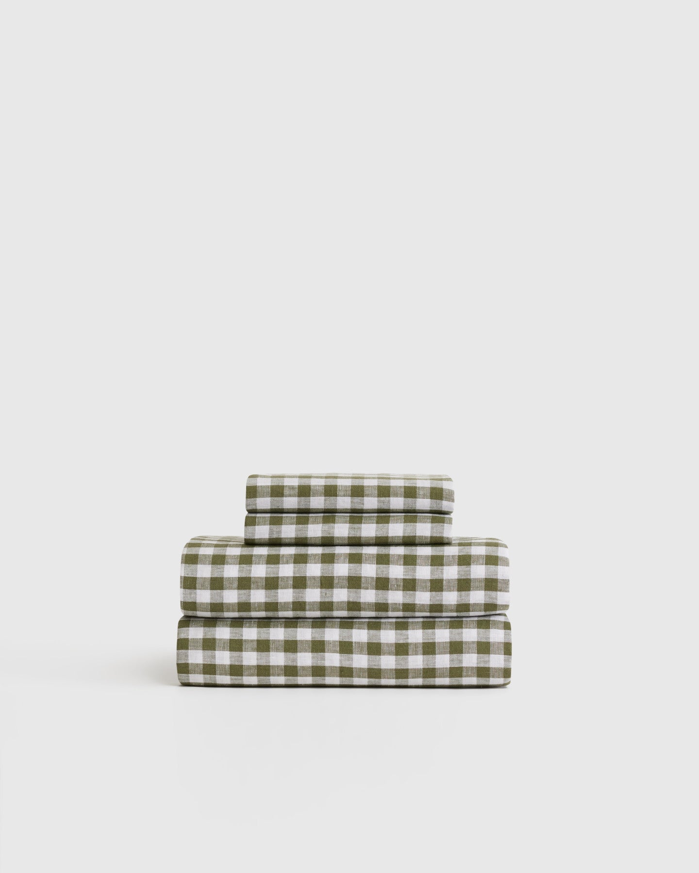 European Linen Gingham Sheet Set