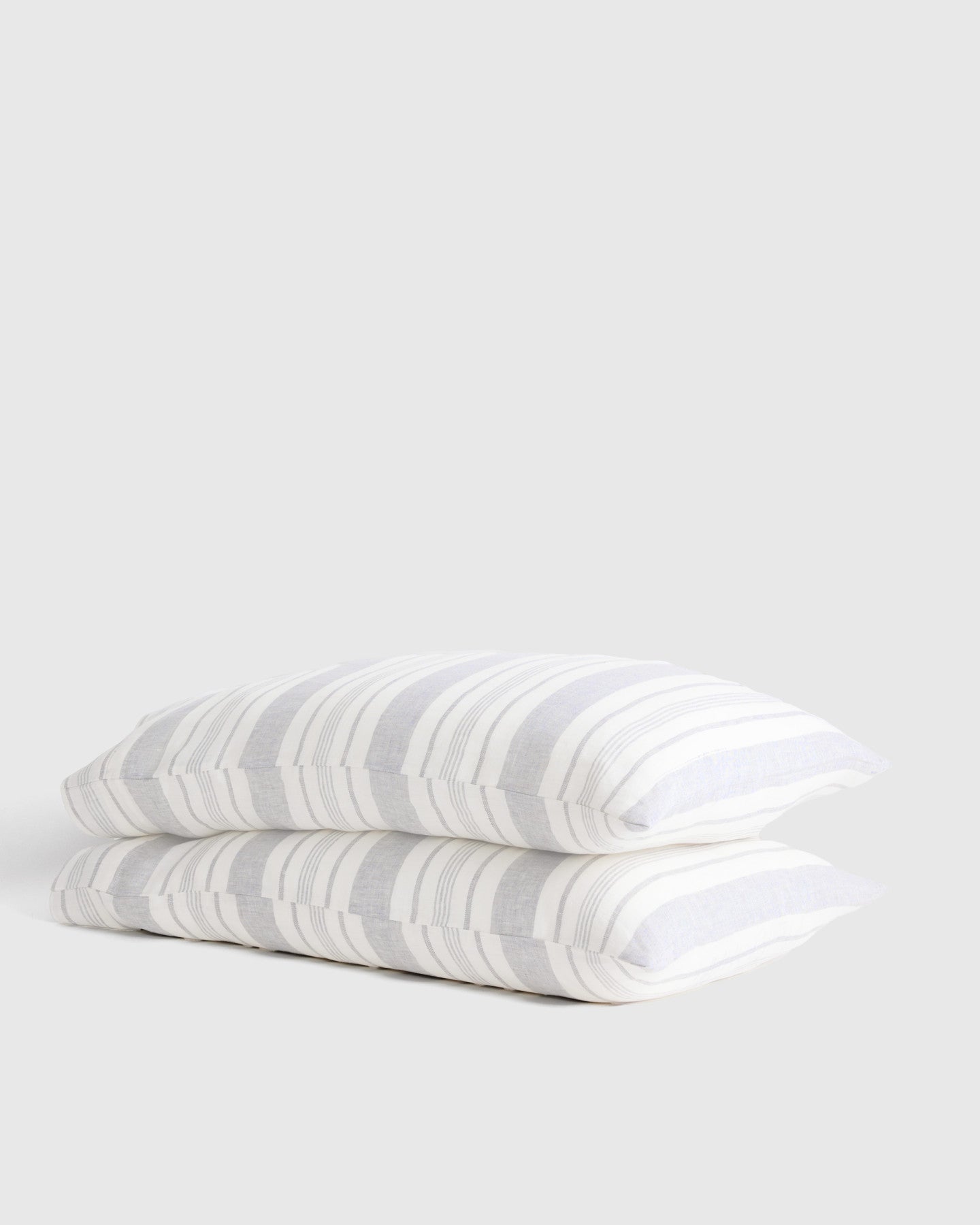 European Linen Modern Stripe Pillowcase Set