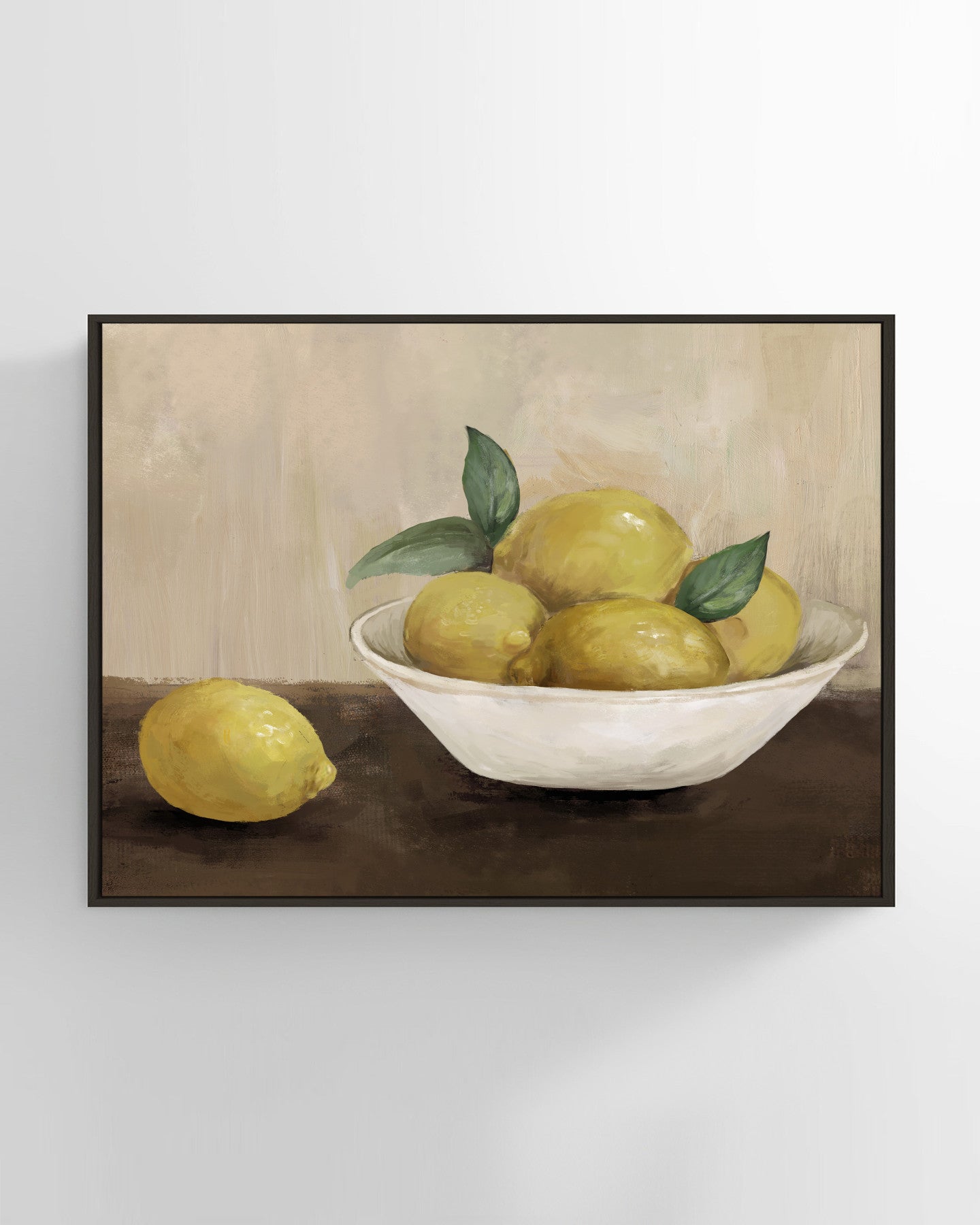 Bowl of Lemons Still Life Wall Art