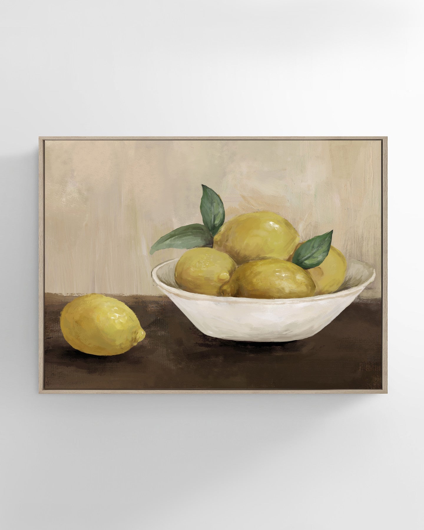 Bowl of Lemons Still Life Wall Art