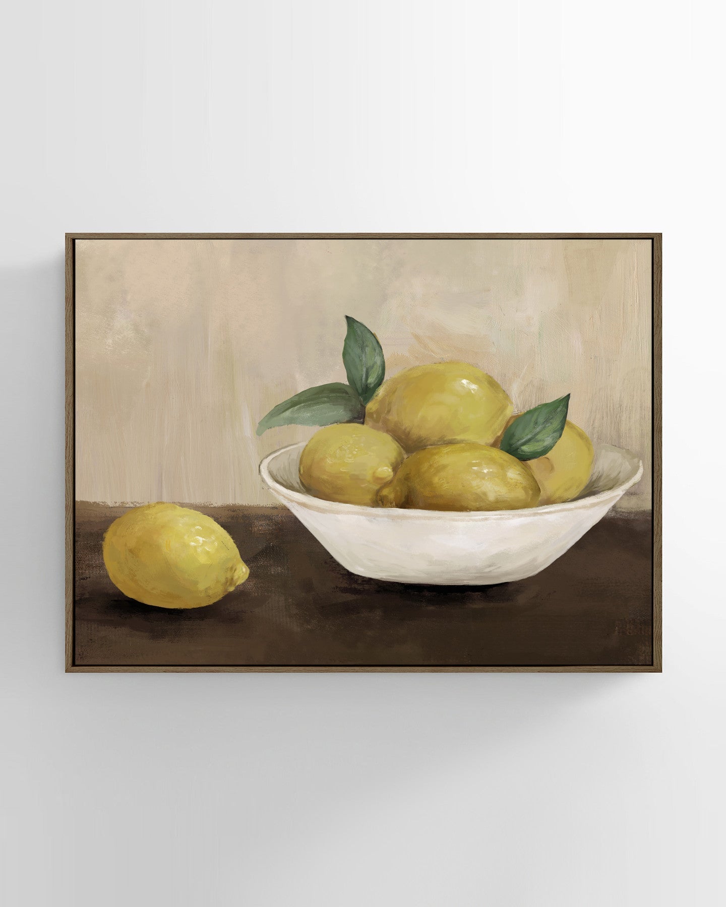 Bowl of Lemons Still Life Wall Art