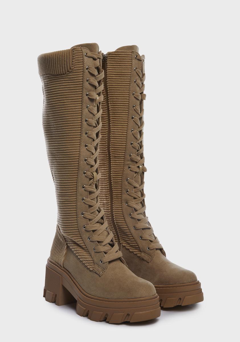 Copper High Class Cutie Combat Boots