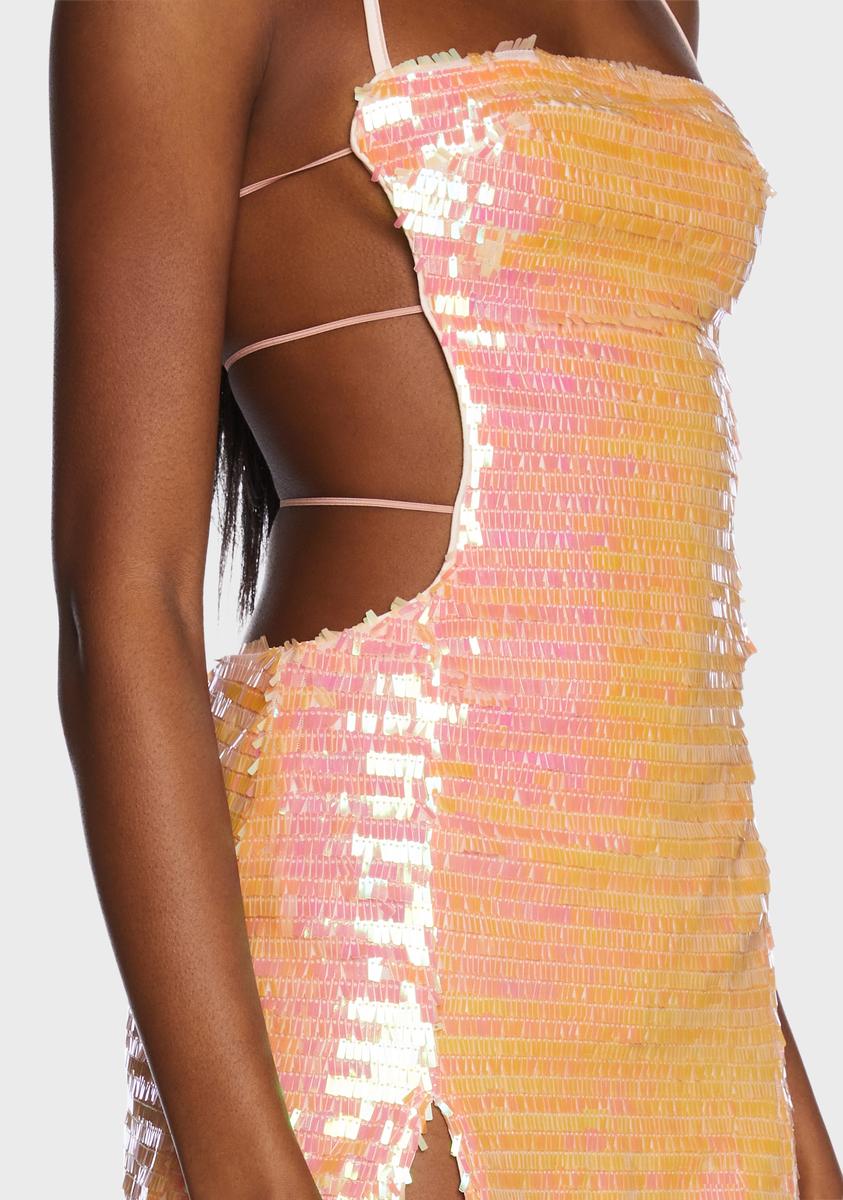 Sunset High Hopes Sequin Mini Dress