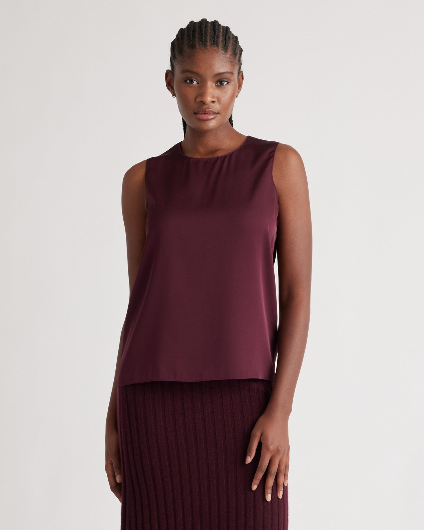 Washable Stretch Silk Shell Tank