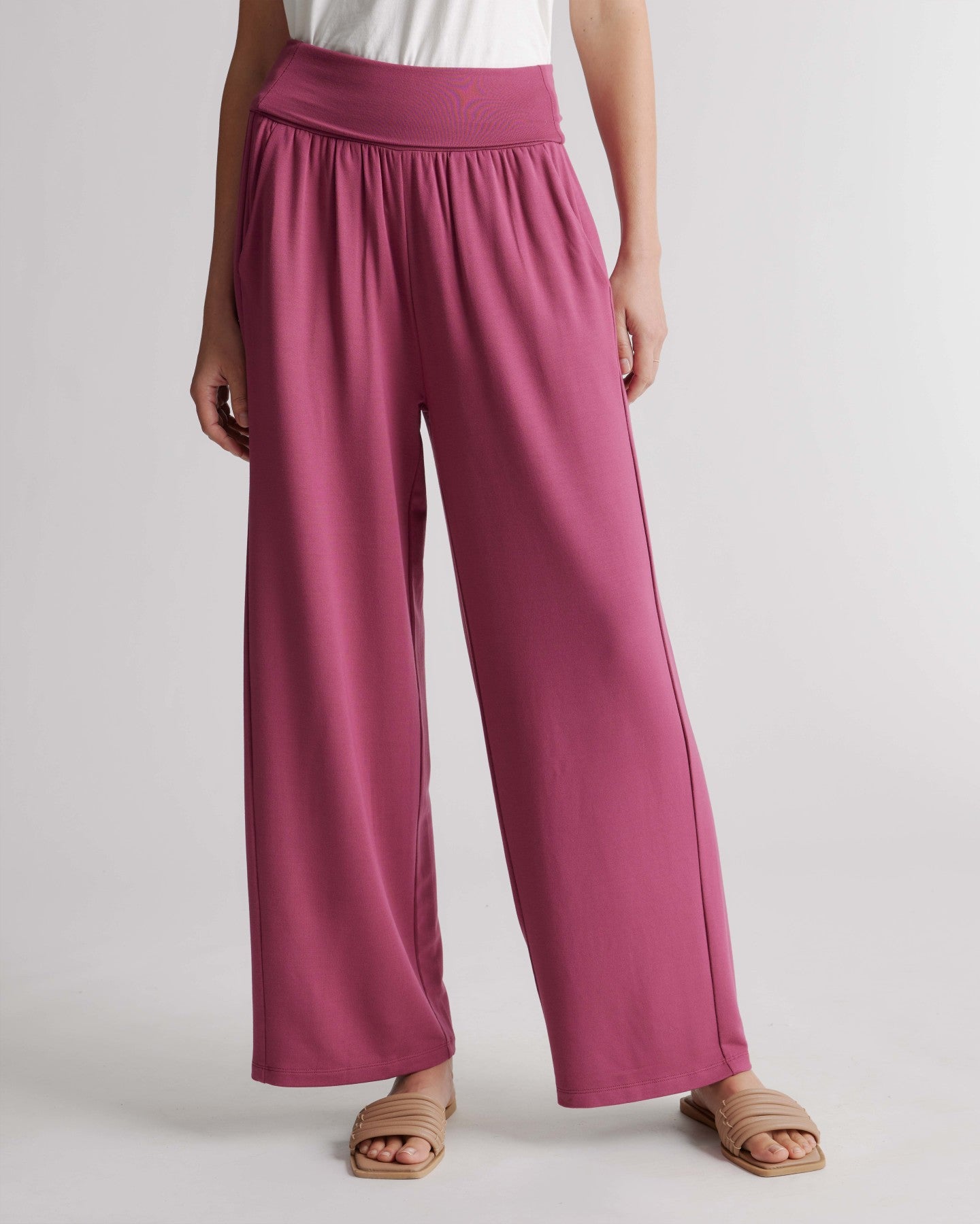 French Terry Modal Wide Leg Pant