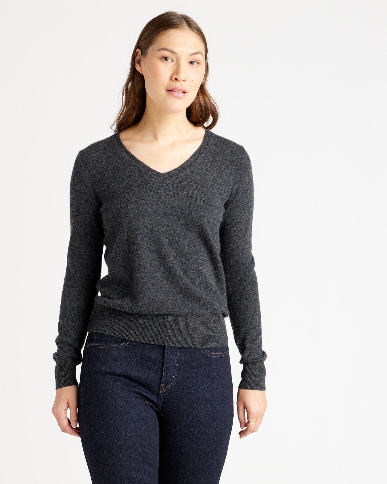 Super Luxe Baby Cashmere V-Neck Sweater