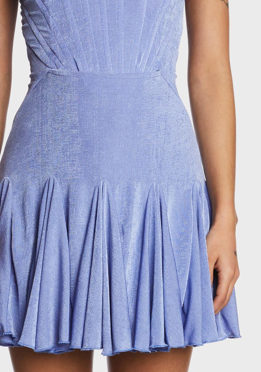 Cyan Dance Romance Mini Dress