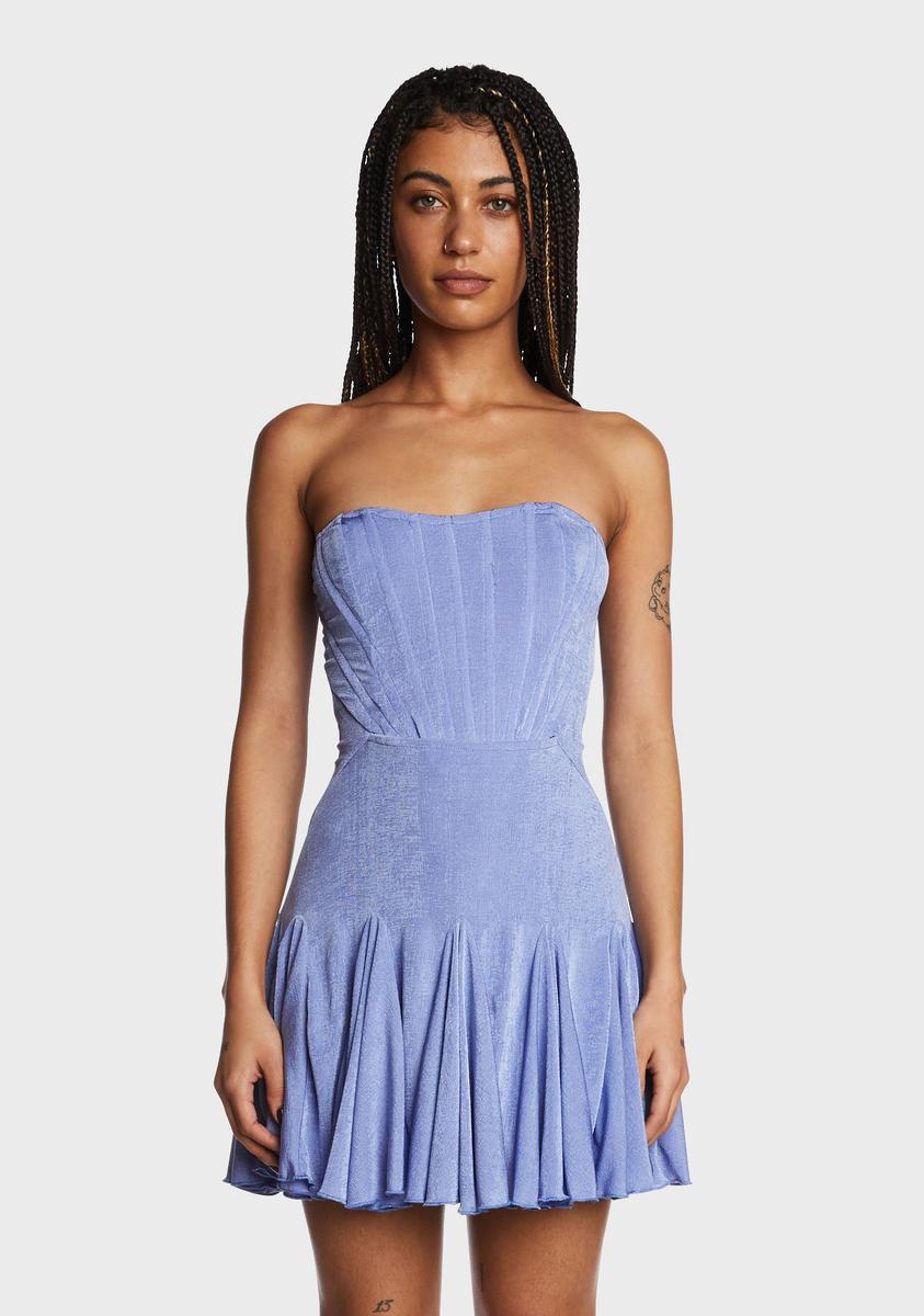 Cyan Dance Romance Mini Dress