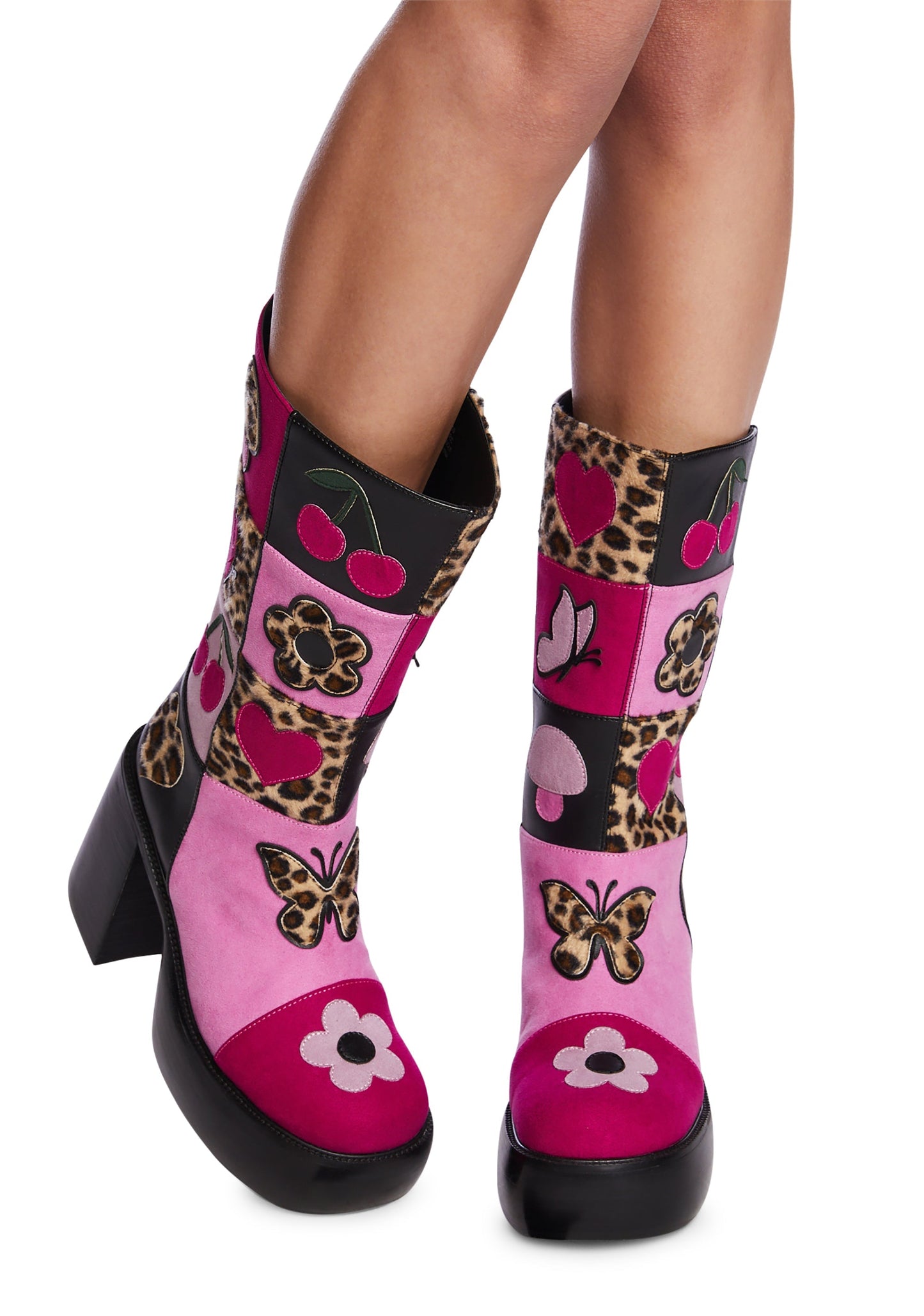 Wander Often Patchwork Boots