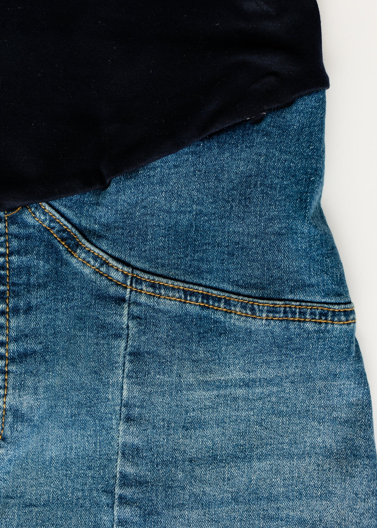 Shayla Maternity Denim Maxi Skirt
