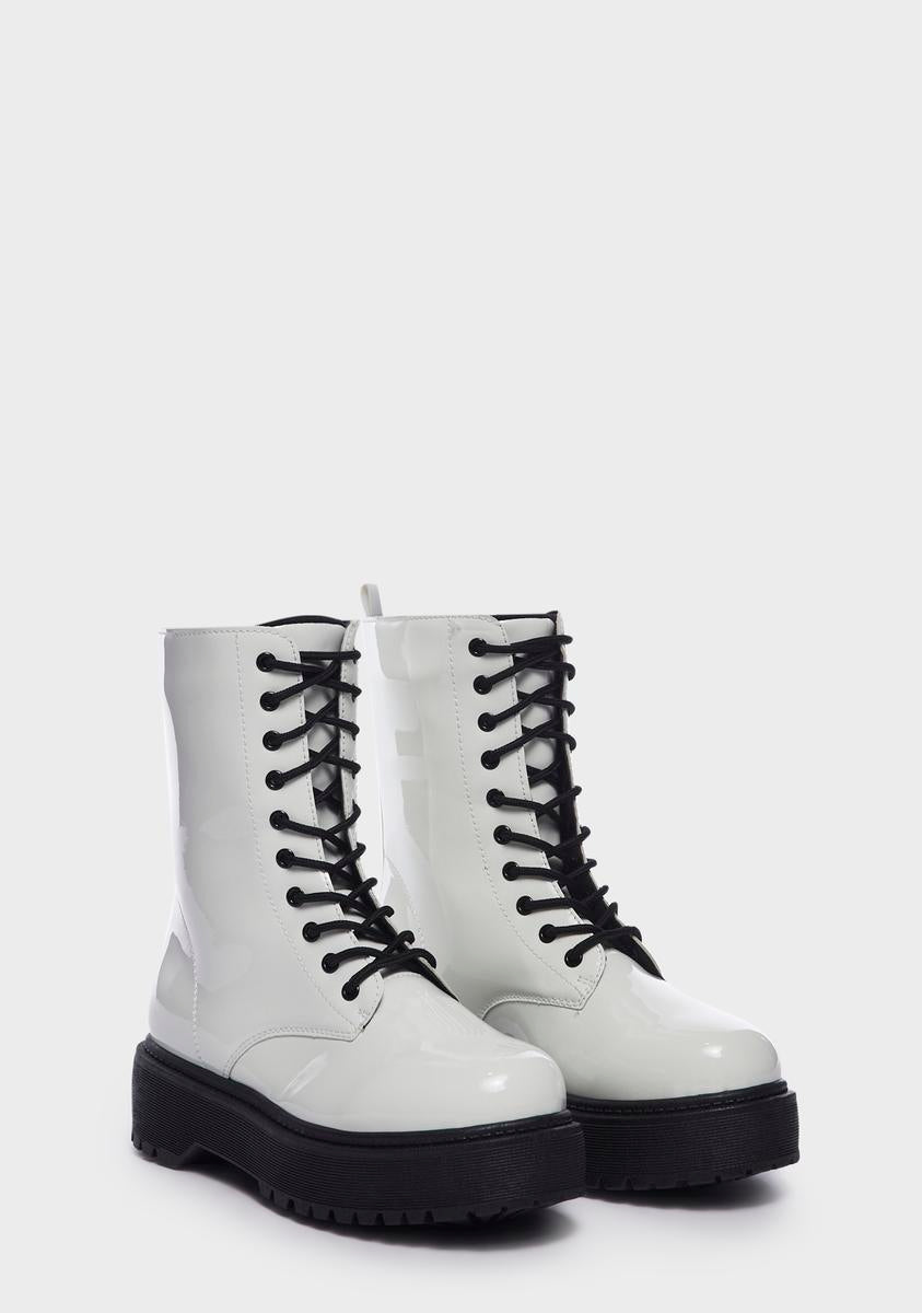 Holy Chasing Shadows Combat Boots